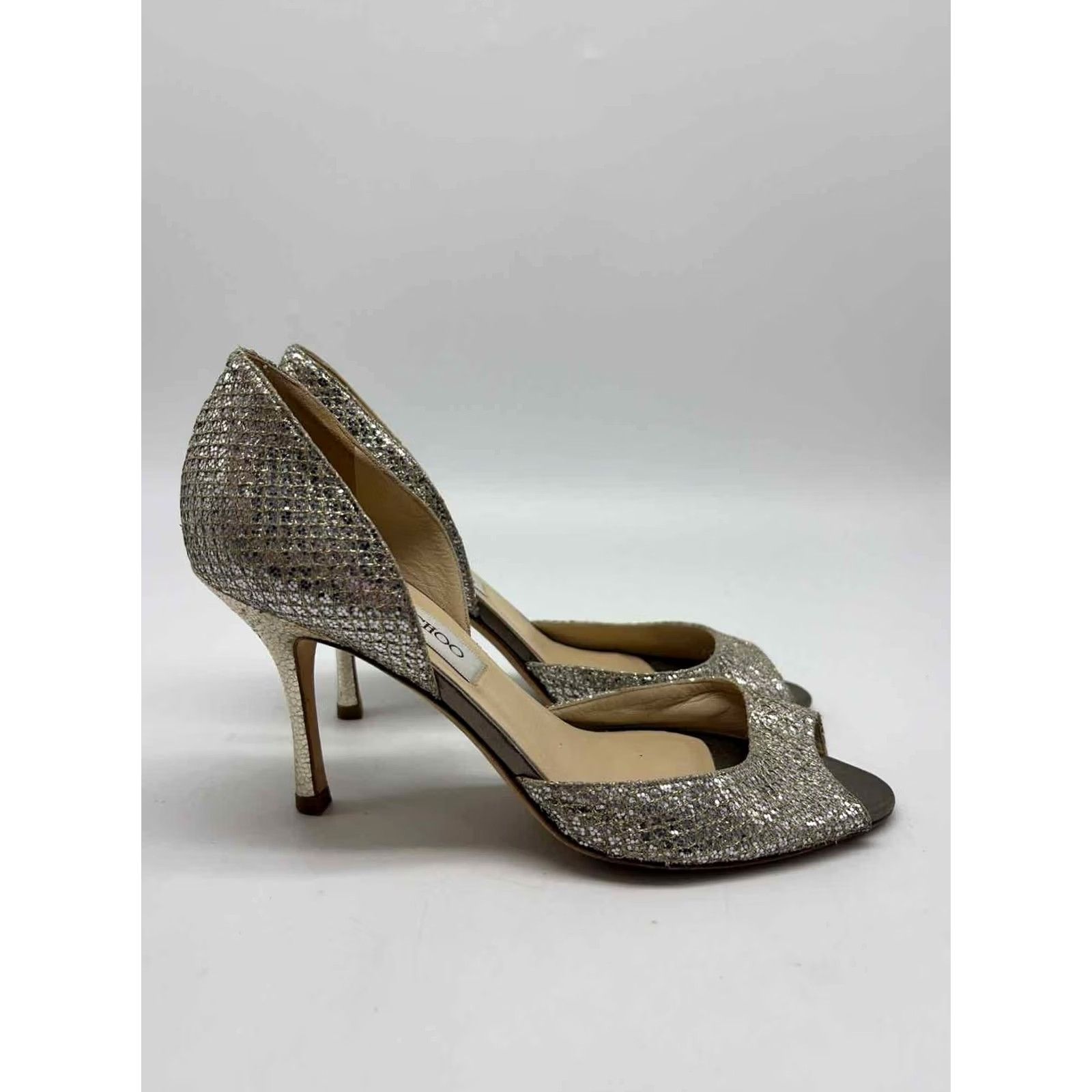 Jimmy Choo Jimmy Choo D'orsay Heels Silver Size 36 Pre-Owned Size US 6 / IT 36 - 4 Thumbnail