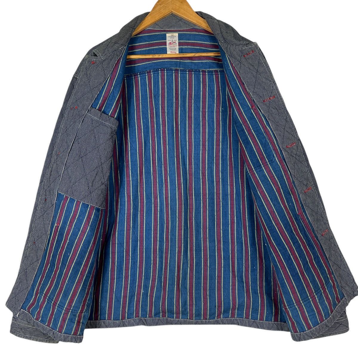 Reason 💥 Reason Hikory Stripe worker Chore Jacket Size US L / EU 52-54 / 3 - 10 Thumbnail