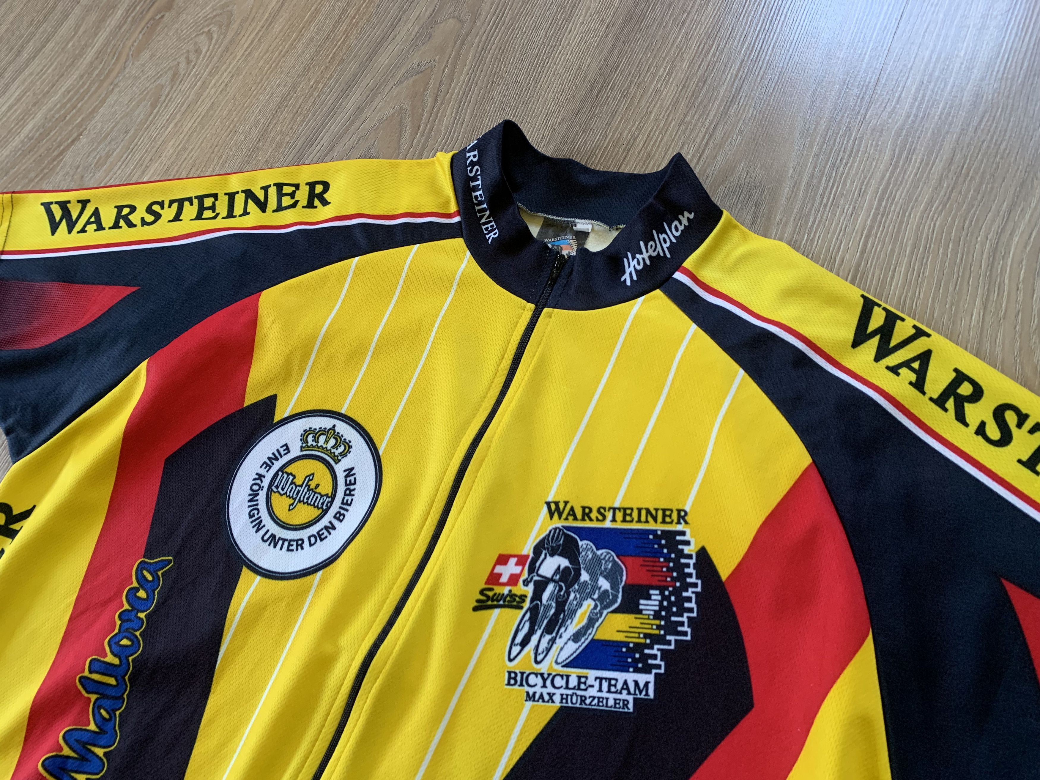 Bicycle × Sports Specialties Warsteiner Hurzeler Vintage Cycling Jersey Size US XL / EU 56 / 4 - 4 Thumbnail