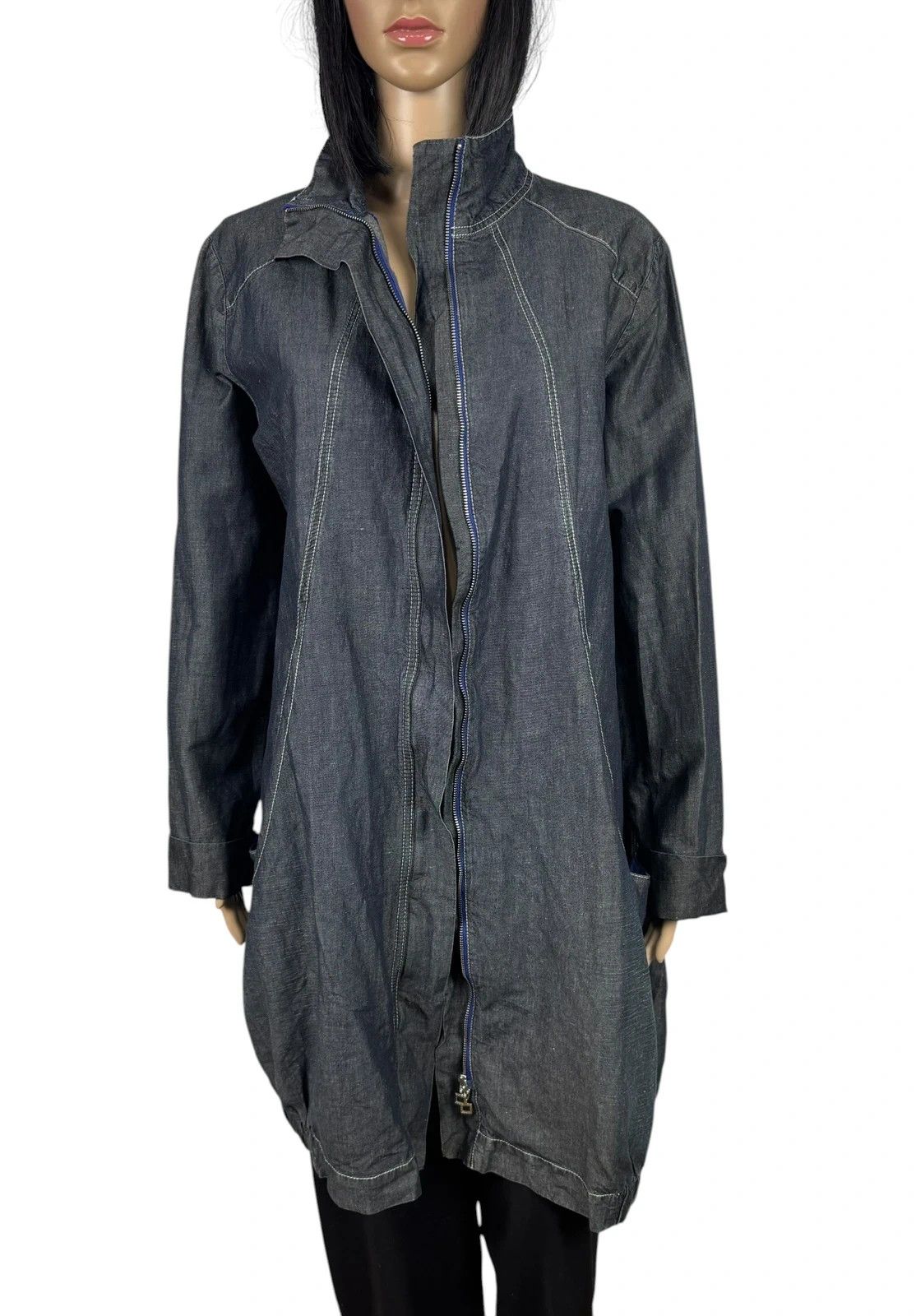 Sarah Pacini Sarah Pacini Cotton Linen Coat size T3 Size L / US 10 / IT 46 - 10 Thumbnail