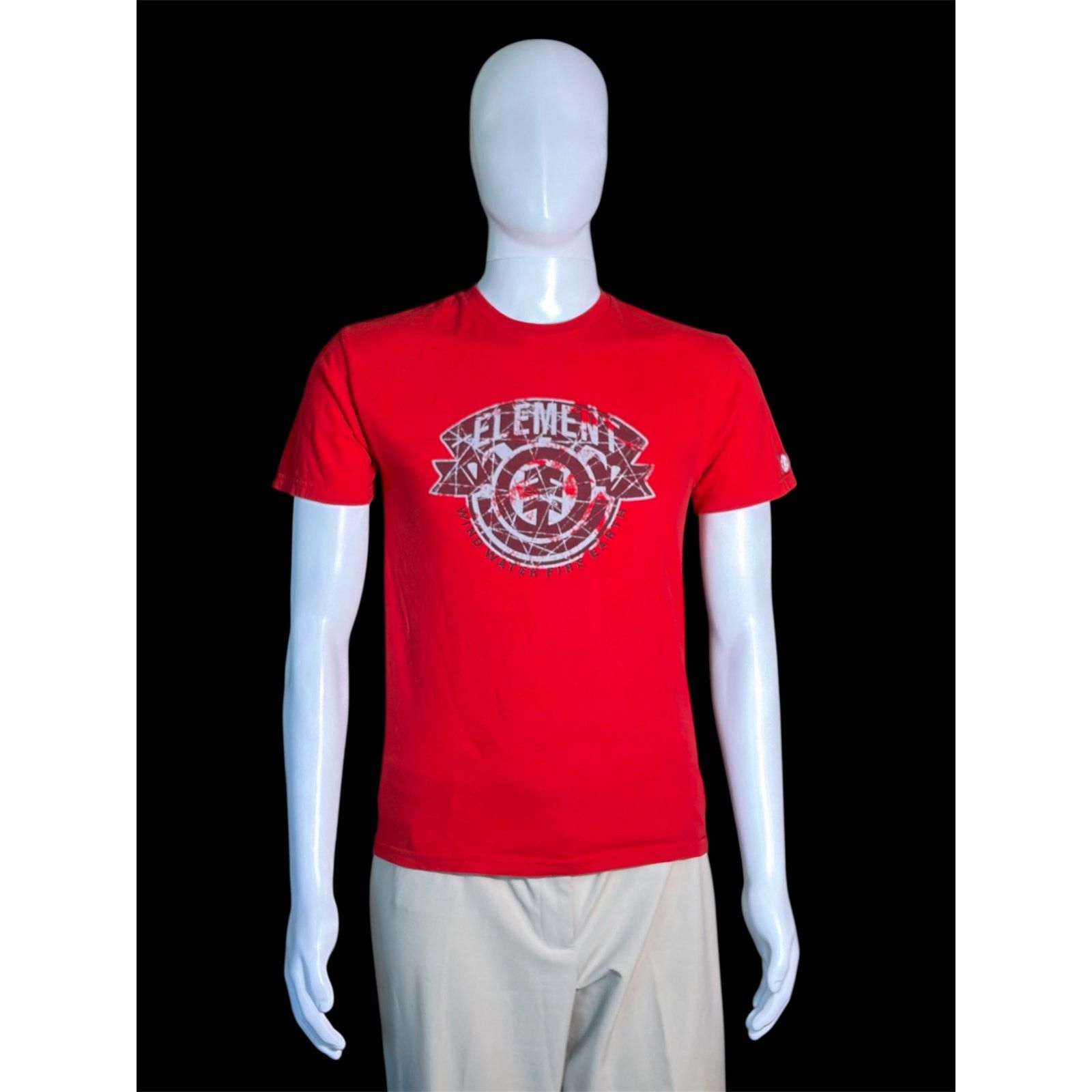 Element Y2K Element Wind Water Fire Earth Skateboarding Red Shirt Size US S / EU 44-46 / 1 - 1 Thumbnail