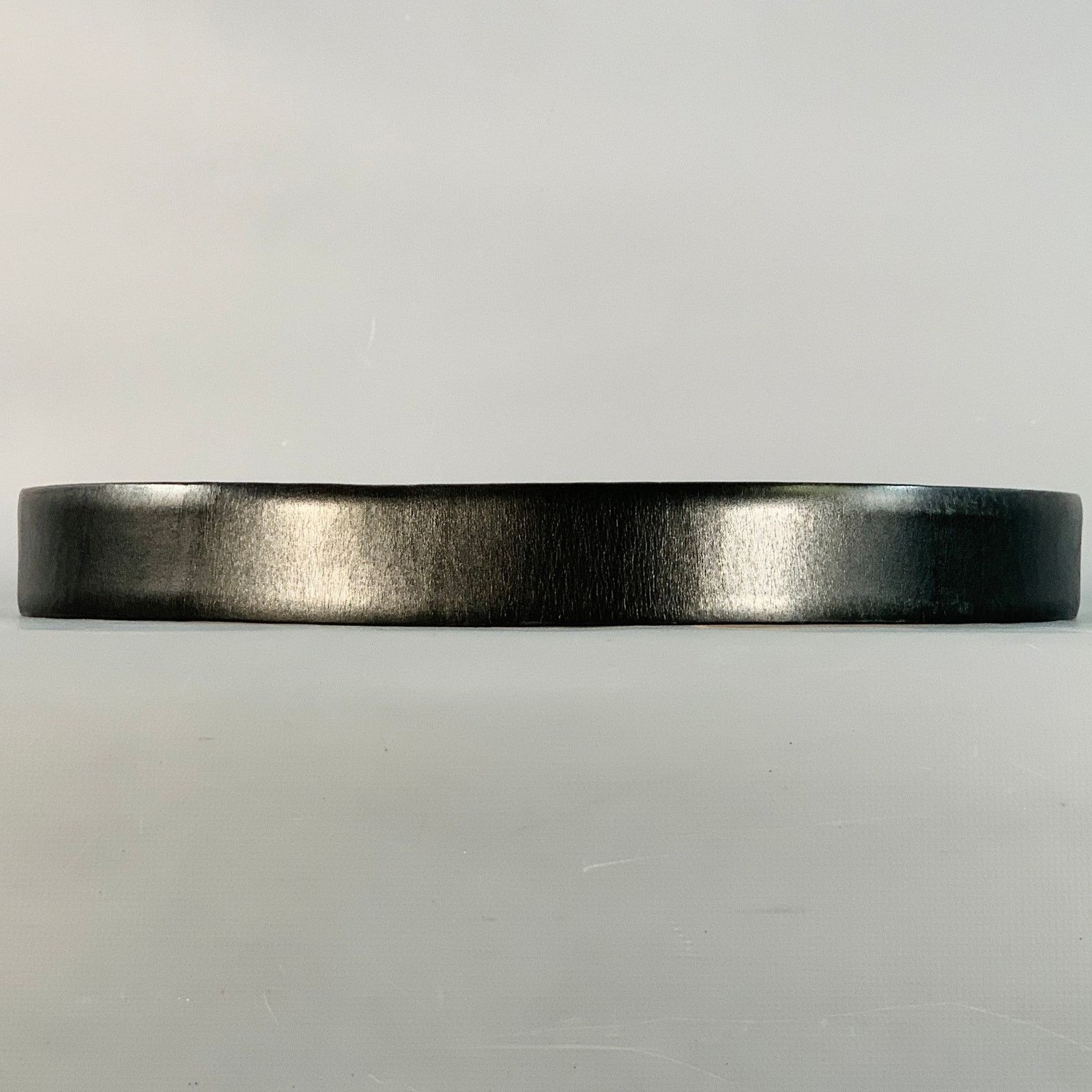 Zilli ZILLI Size 40 Black Gold Logo Leather Belt Size ONE SIZE - 3 Thumbnail