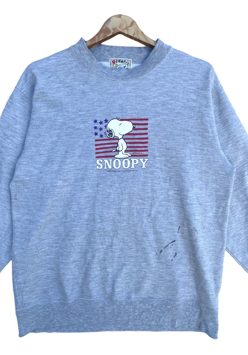 Peanuts × Vintage Vintage Snoopy American Flat Sweatshirt Cartoon Animation Size US XL / EU 56 / 4 - 3 Thumbnail