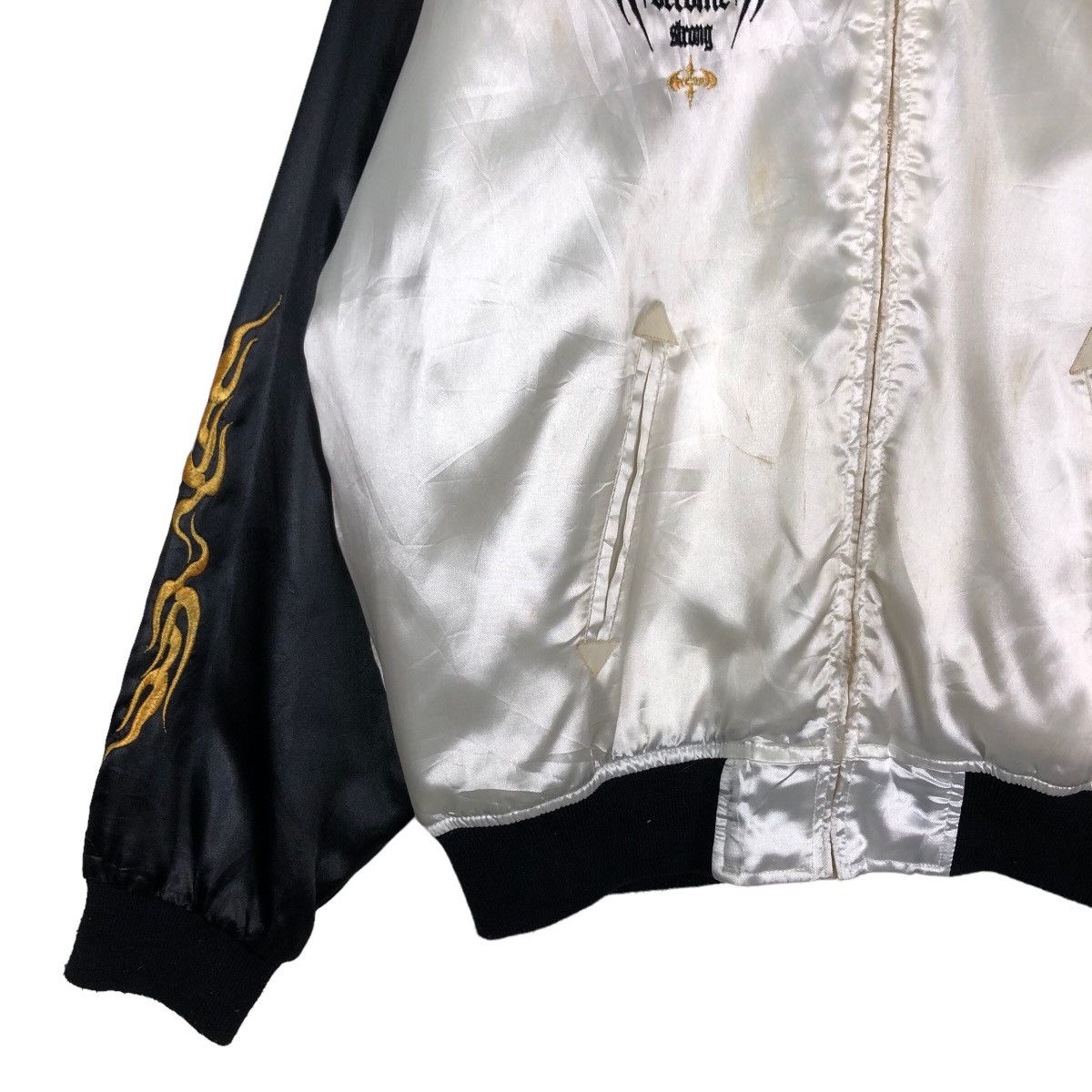 Japanese Brand 🔥Vintage Sukajan Jacket Unstoppable inspire Chrome Hearts Size US L / EU 52-54 / 3 - 4 Thumbnail