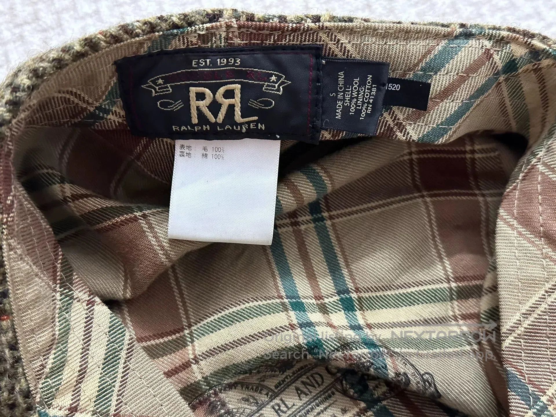RRL Ralph Lauren RRL Double RL Houndstooth Wool Newsboy Cap. Size ONE SIZE - 8 Thumbnail