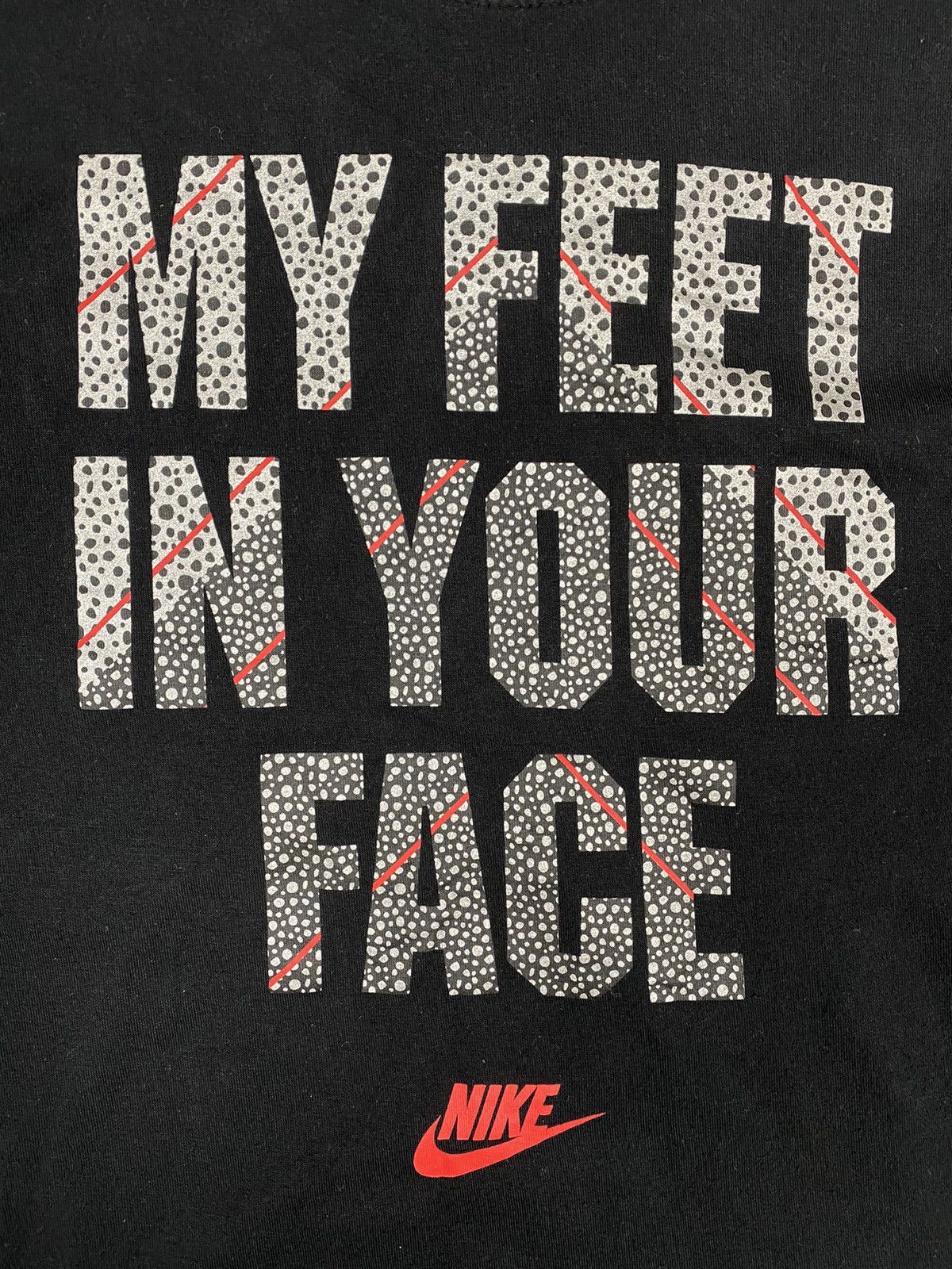 Nike × Vintage Vintage 00s Nike My Feet In Your Face Drill Y2K Tee T Shirt Size US M / EU 48-50 / 2 - 4 Thumbnail