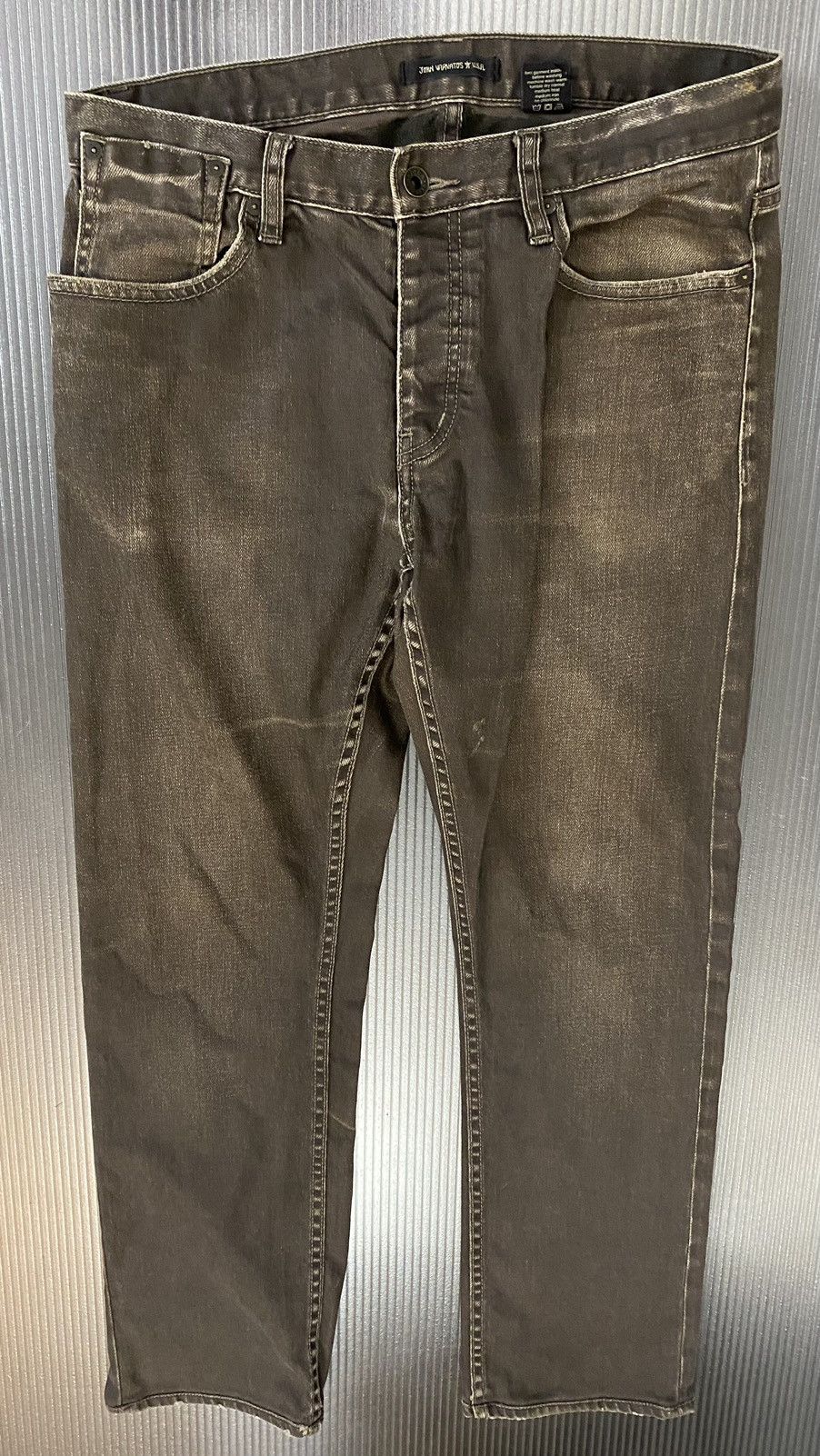 John Varvatos John Varvatos USA Asphalt Bowery Button fly jeans 32RG Size US 32 / EU 48 - 1 Thumbnail