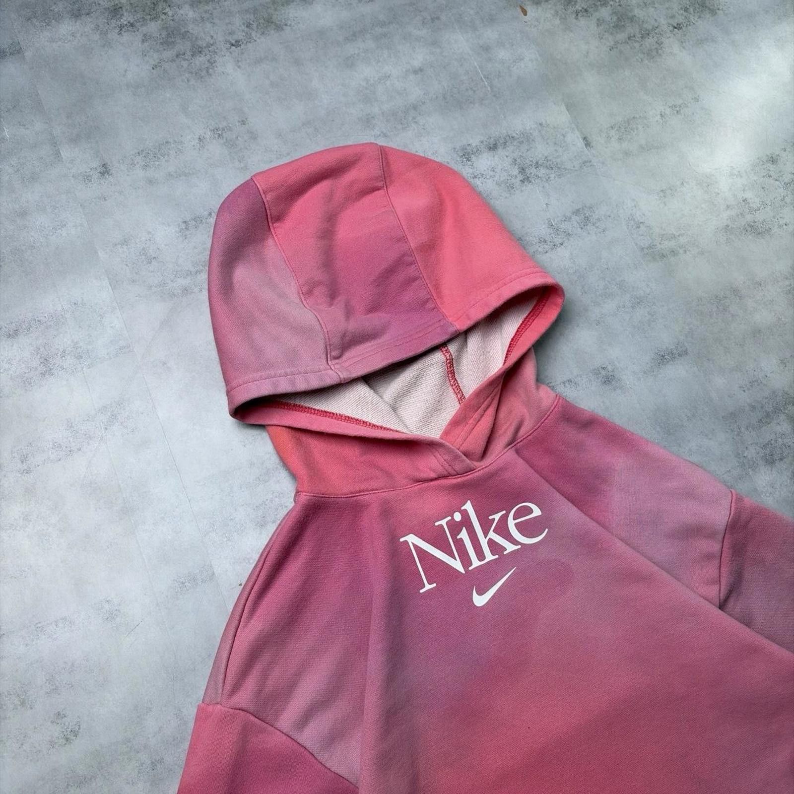 Nike Y2K Pink Nike Tie Dye Skater Middle Swoosh Hoodie Size XL / US 12-14 / IT 48-50 - 5 Thumbnail