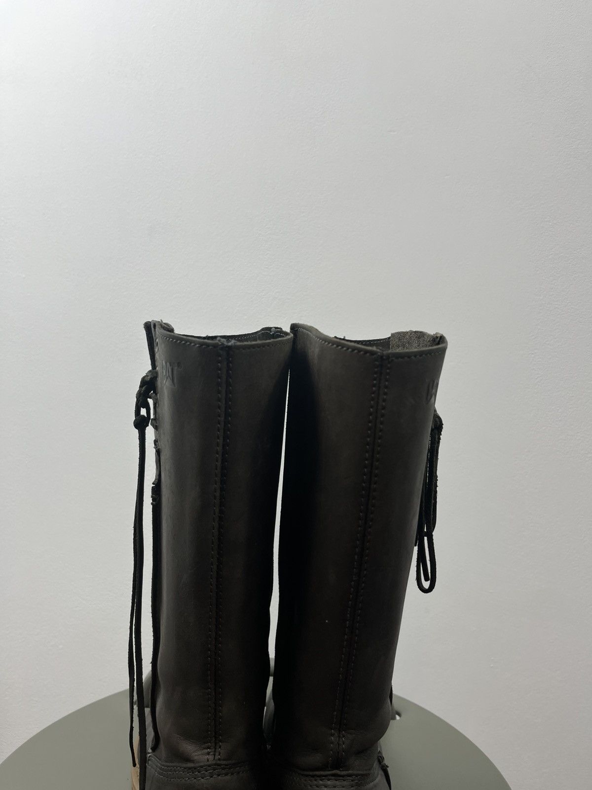 Caterpillar CAT black leather engineer boots rugged work style size 37 Size US 6 / IT 36 - 8 Thumbnail