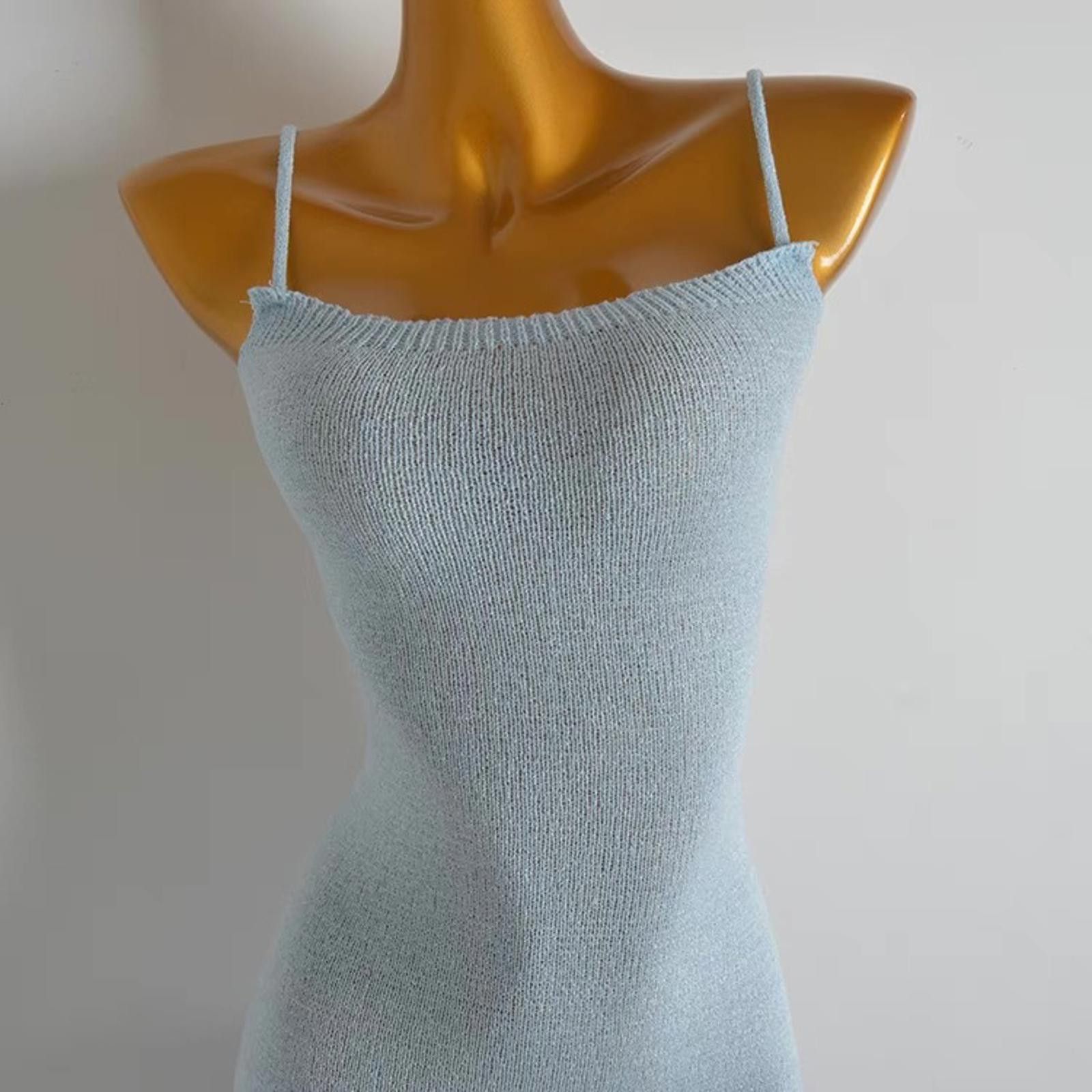 Japanese Brand Dreamy light blue bodycon dress Size ONE SIZE - 3 Thumbnail
