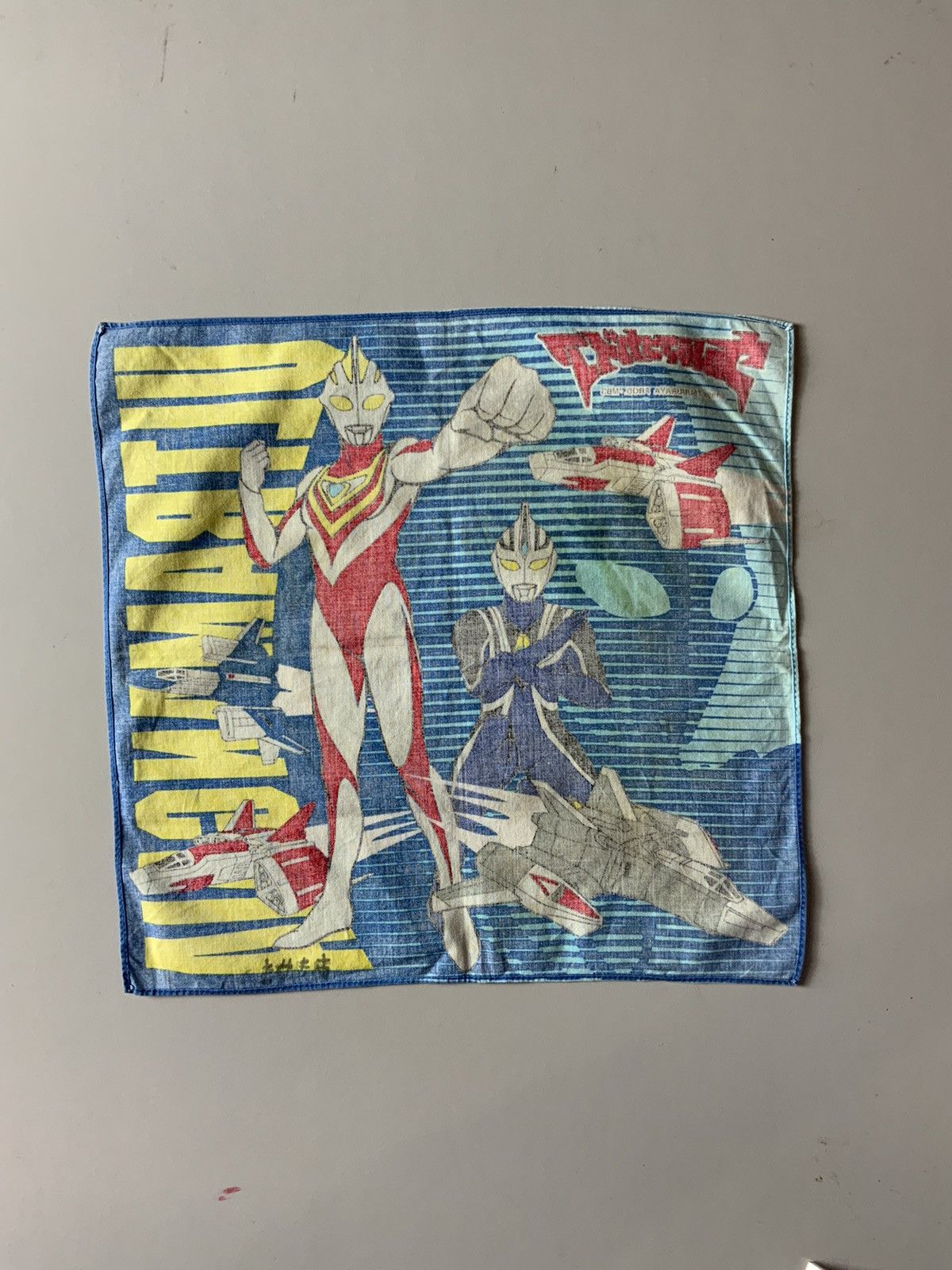 Japanese Brand Vintage Ultraman Big Logo 90s Tsuburaya Avant Garde Bandana Size ONE SIZE - 2 Thumbnail