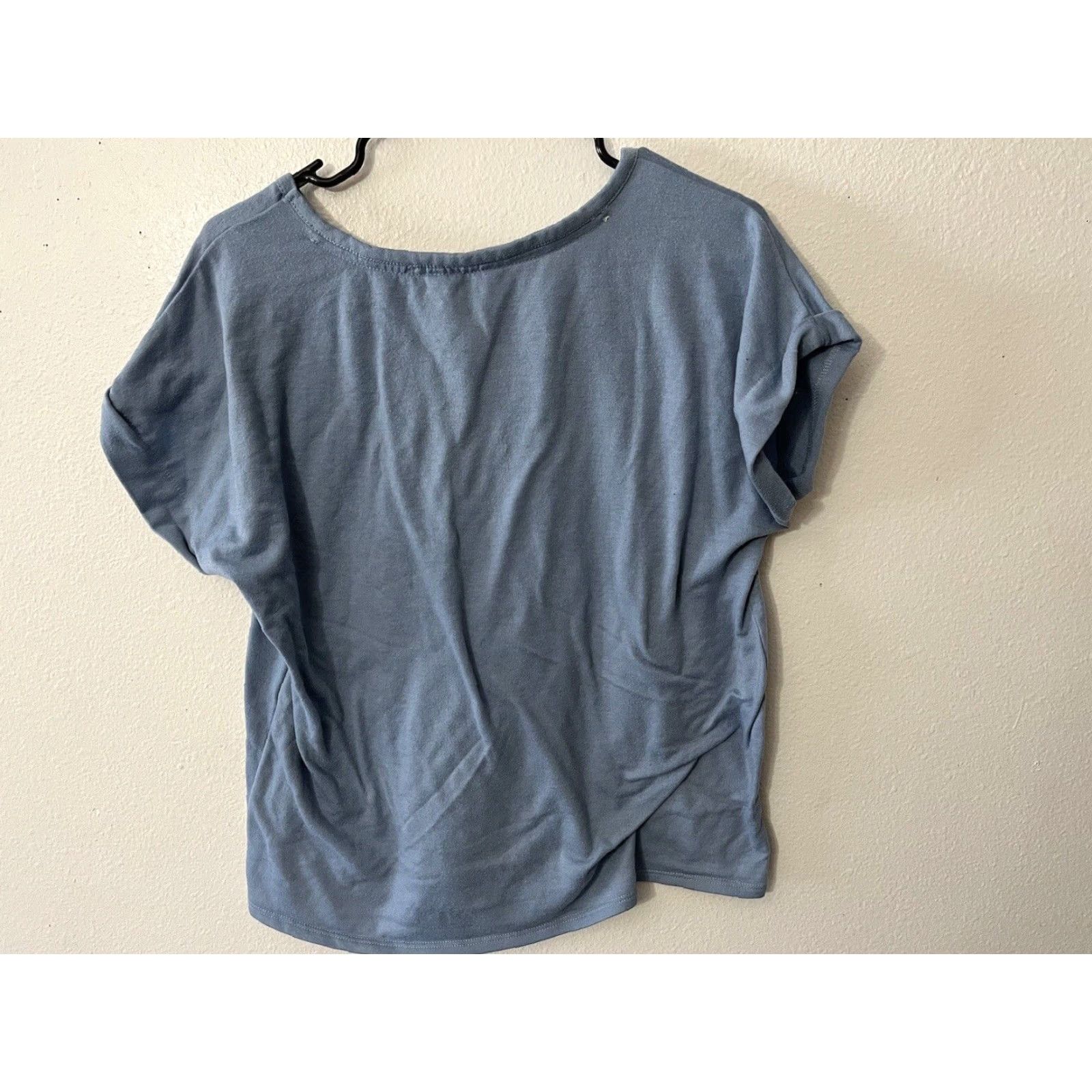 Lucky Brand LUCKY BRAND Blue Short Sleeve Tee Pajama Top Scoop Neck Large Womens Pajama Top Tee Cozy Soft Stretch Knit Knit Polyester Spandex Shirt Sleepwear Size L / US 10 / IT 46 - 3 Thumbnail