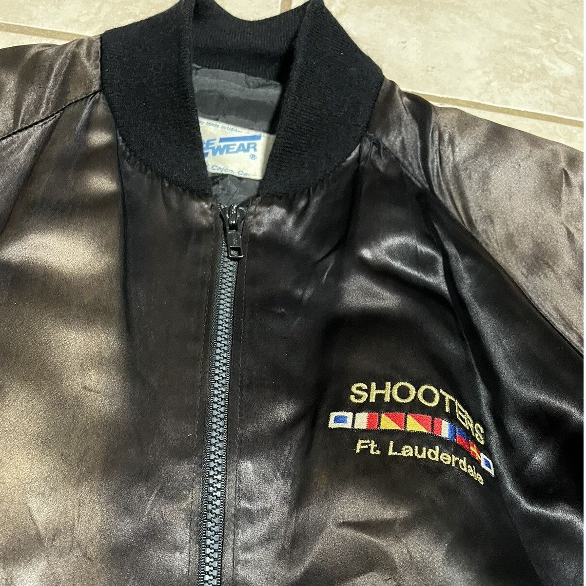 Vintage Vintage 80s Bar Restaurant Satin Jacket Insane Faded Size US L / EU 52-54 / 3 - 5 Thumbnail