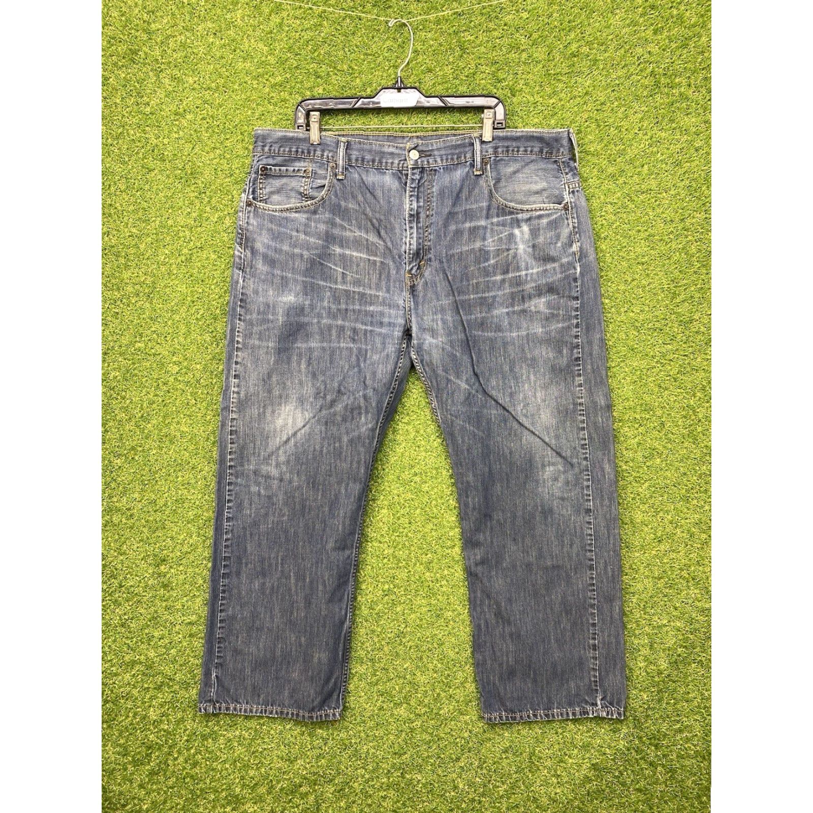 Levi's VINTAGE Levi's 569 Jeans Mens 40x30 Relaxed Straight Dark Wash Blue Denim 5-Pocket Jeans Men Size US 40 / EU 56 - 2 Thumbnail
