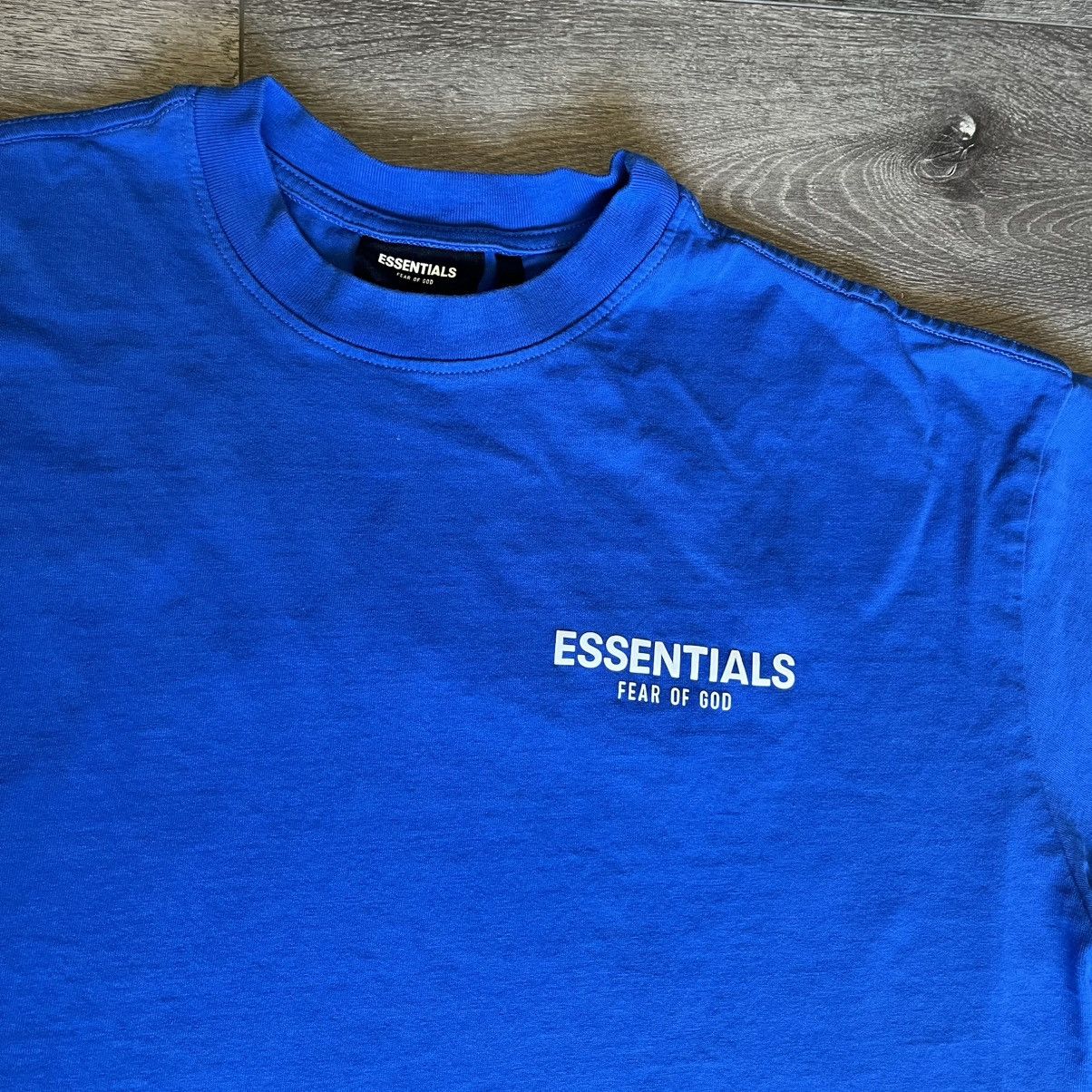 Essentials Fear of God Essentials TMC Crenshaw Blue Cobalt Logo T Shirt Size US XL / EU 56 / 4 - 3 Thumbnail