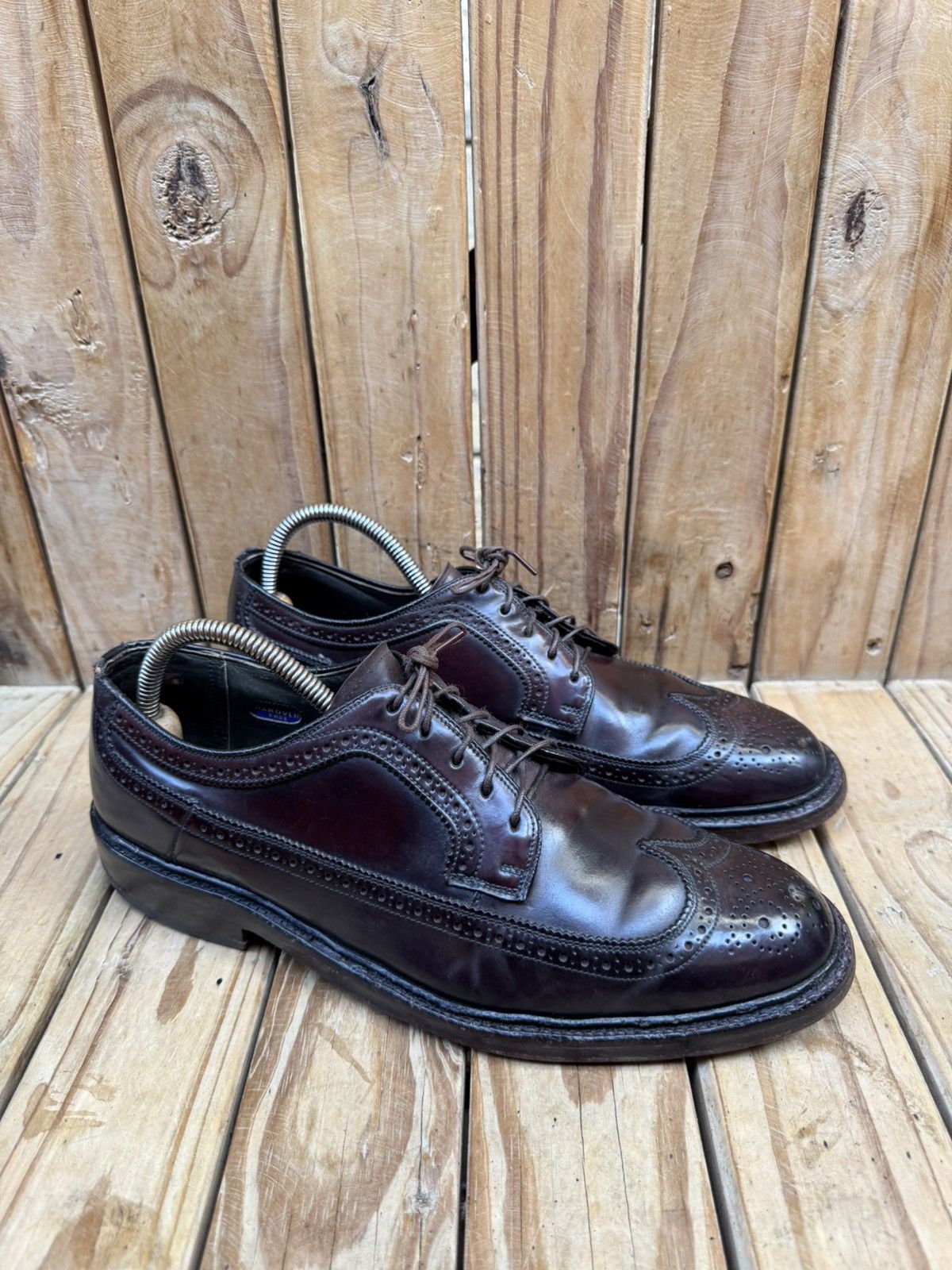 Hanover Hanover brogue wingtip shell cordovan Men’s dress shoes US 9 Size US 9 / EU 42 - 2 Thumbnail