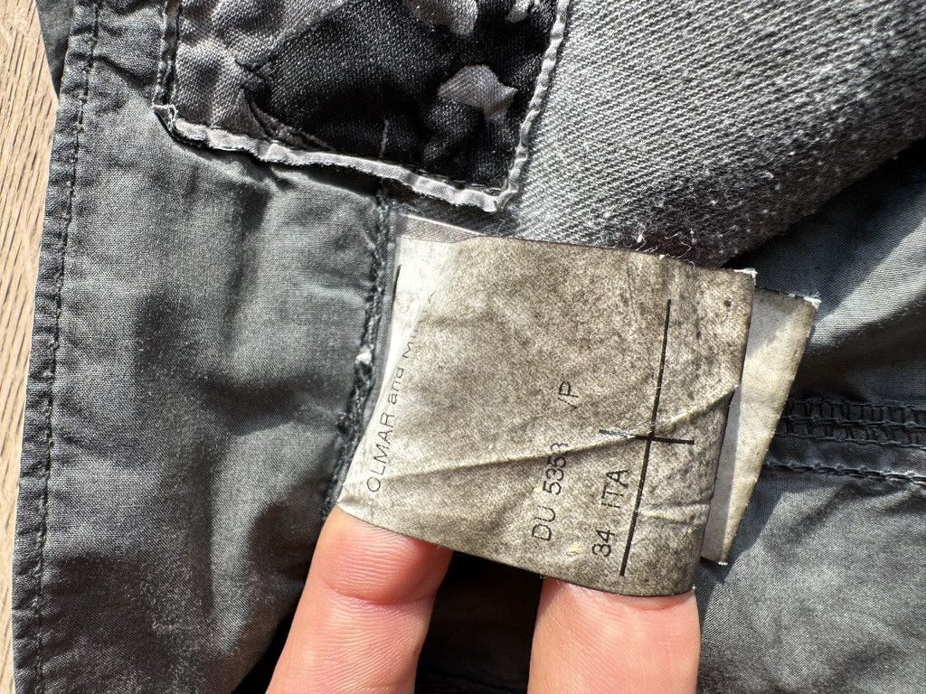 Rick Owens Drkshdw Rick Owens Olmar & Mirta dark grey waxed Pants Size US 34 / EU 50 - 10 Thumbnail