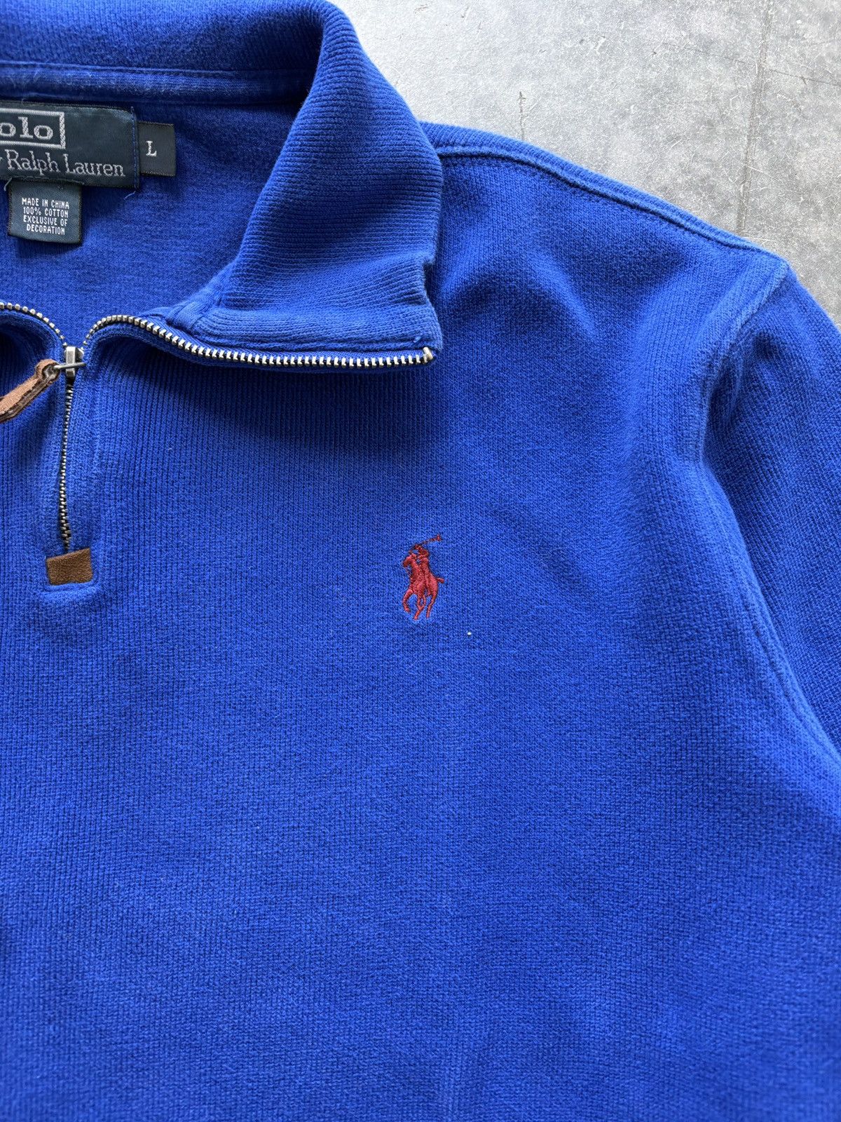 Polo Ralph Lauren Vintage Y2K Polo Ralph Lauren Quarter Zip Sweatshirt Size US L / EU 52-54 / 3 - 2 Thumbnail