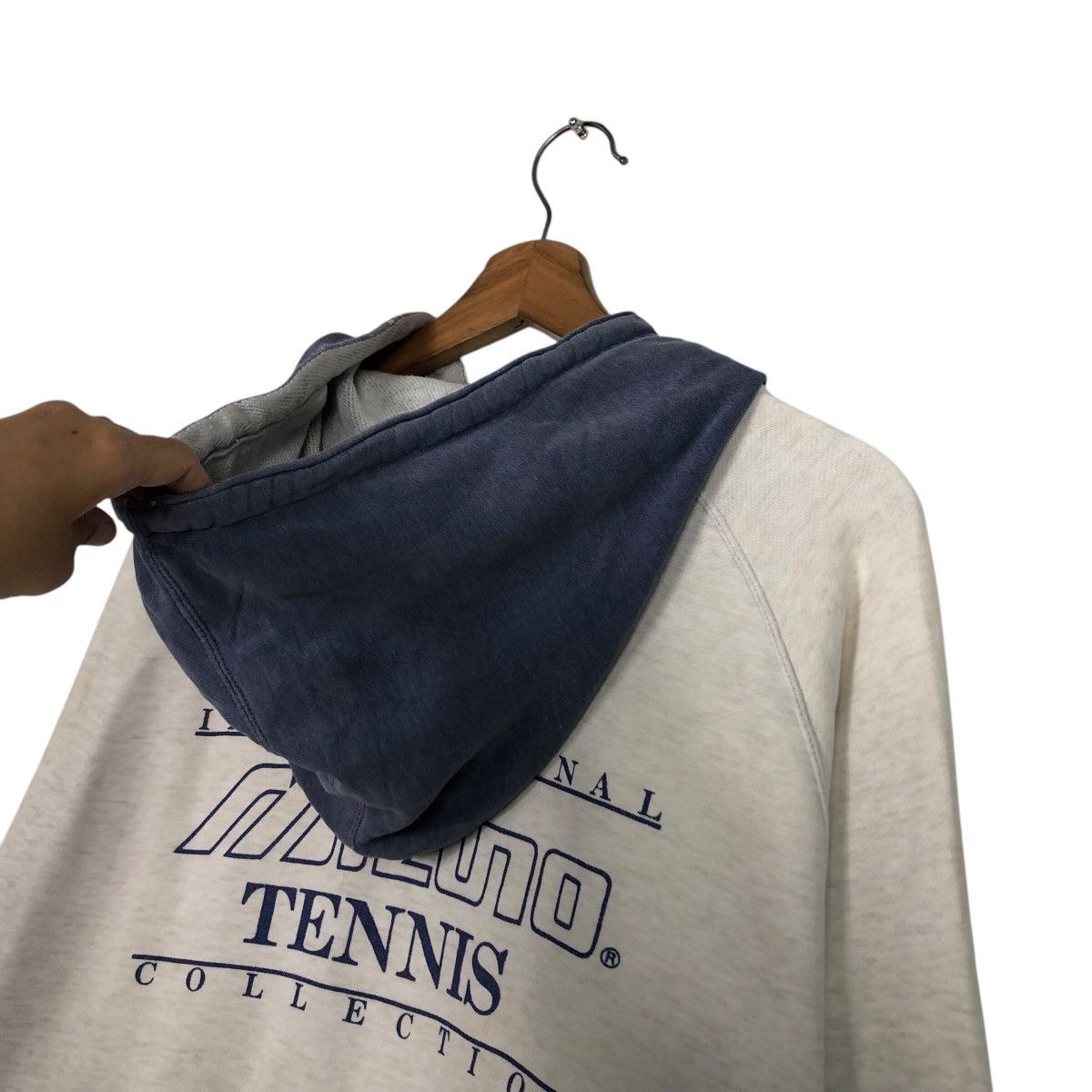 Japanese Brand × Vintage 📌Vintage Hoodie Pull Over Mizuno Tennis Big Logo Design Size US L / EU 52-54 / 3 - 11 Thumbnail