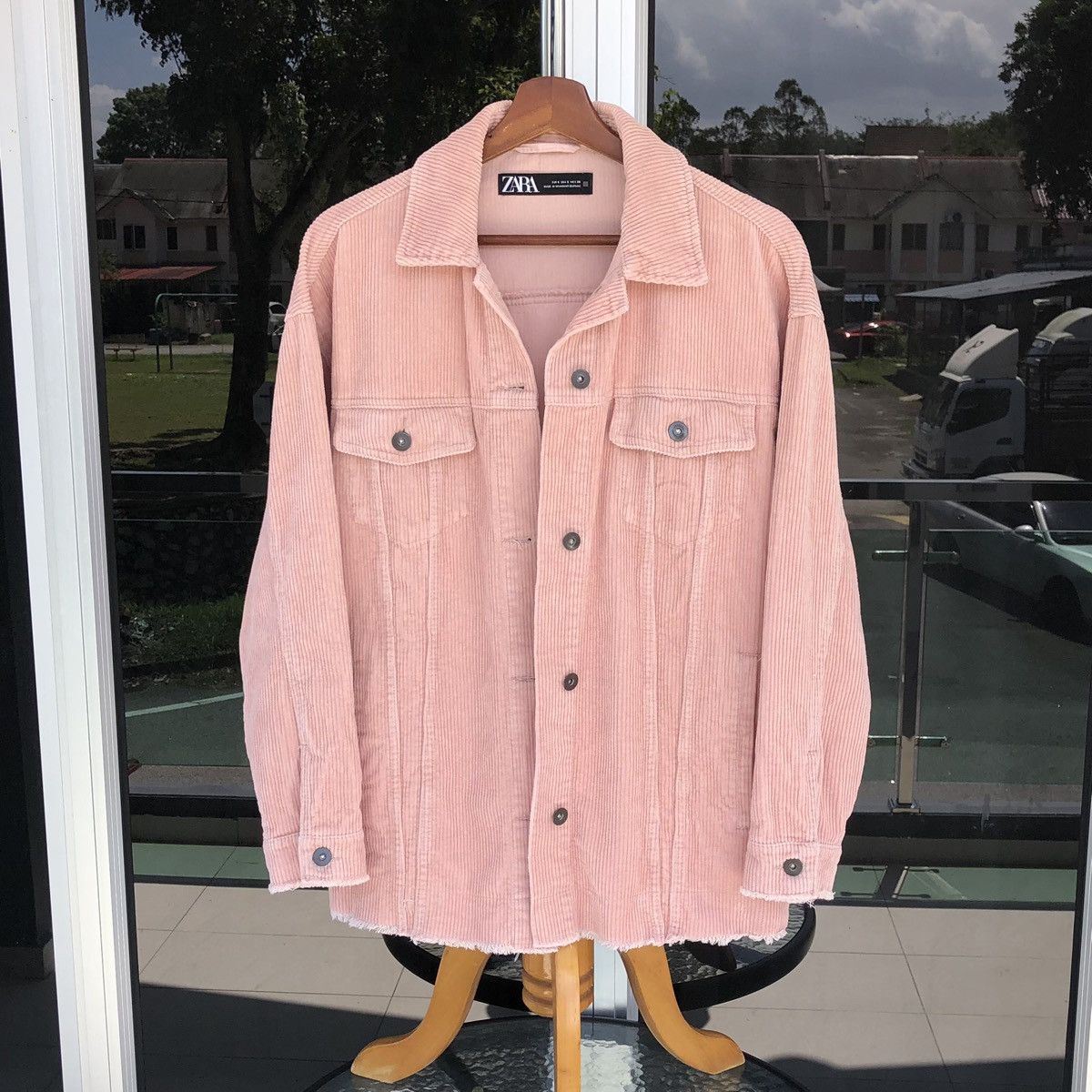 Zara Zara Pink Oversize Corduroy Jacket Size M / US 6-8 / IT 42-44 - 13 Thumbnail