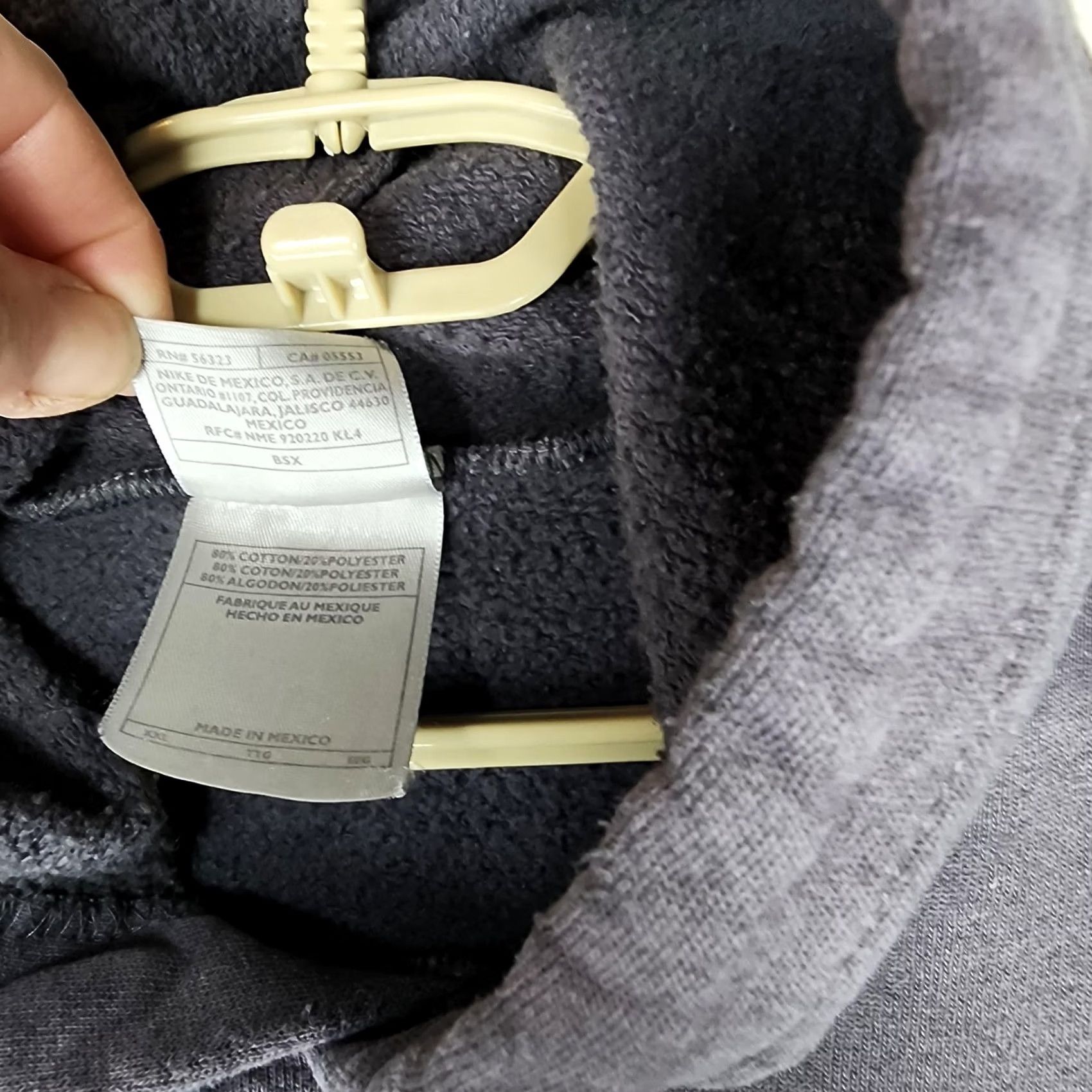 Nike Nike Hoodie Mens 4XL Gray Pullover Swoosh Pocket Crew Neck Fleece Winter Oversized Size US XXL / EU 58 / 5 - 6 Thumbnail