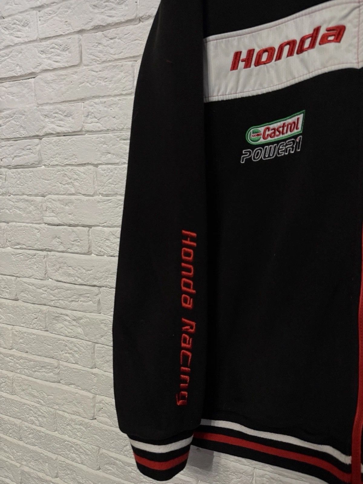 Honda Honda Racing HRC Motosport Fleece Zip Jacket Castrol Sz L Size US L / EU 52-54 / 3 - 3 Thumbnail