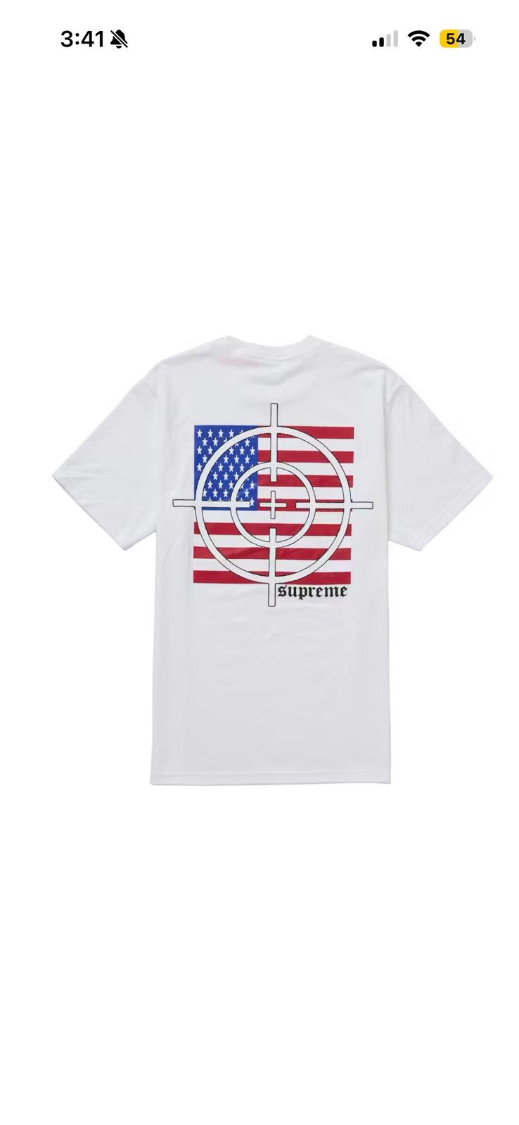 Supreme Target Tee FW25 White