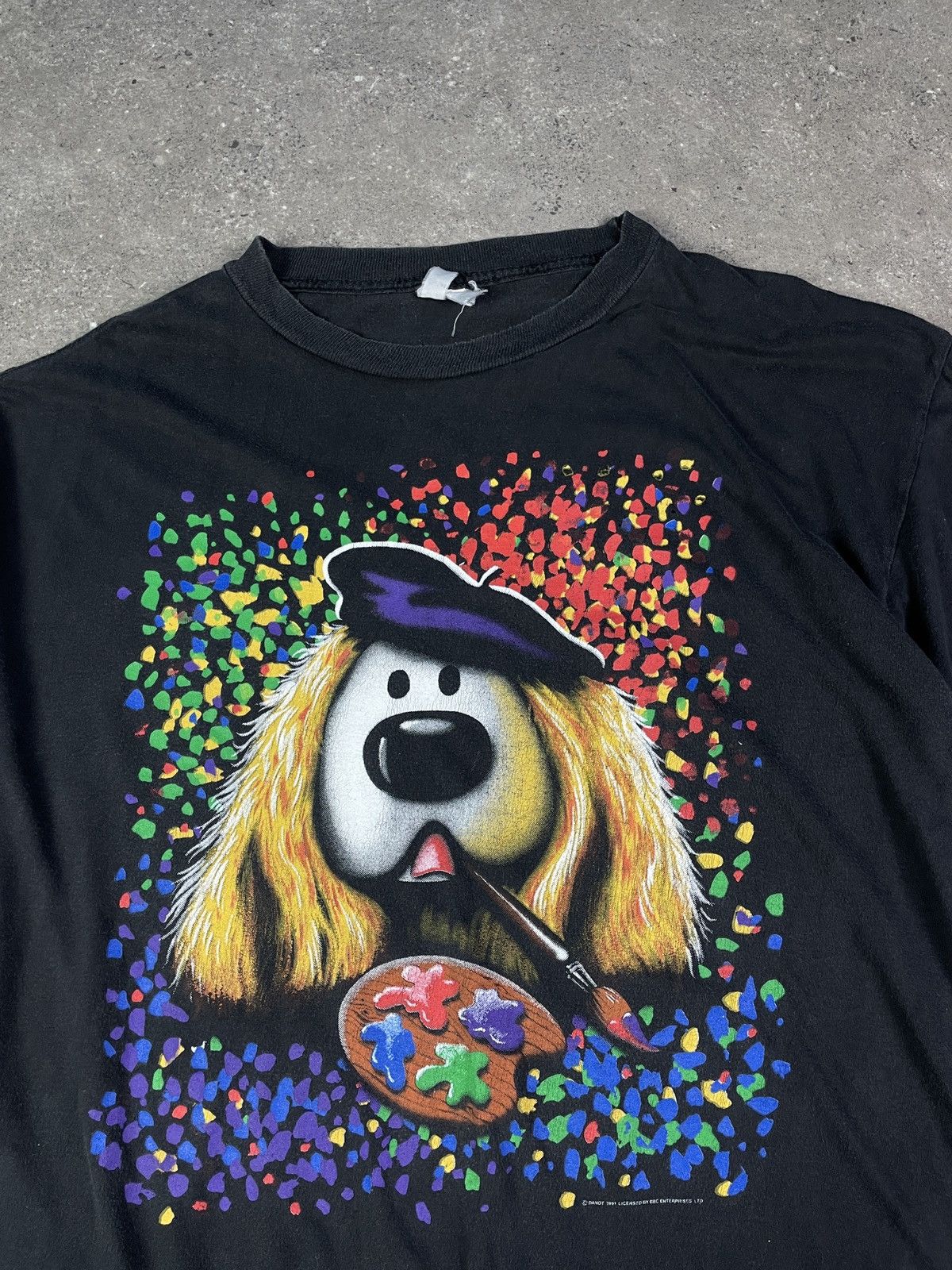 Vintage Vintage 1991 Art Danot Dog Acid Painter BBC 90s T Shirt Size US L / EU 52-54 / 3 - 2 Thumbnail
