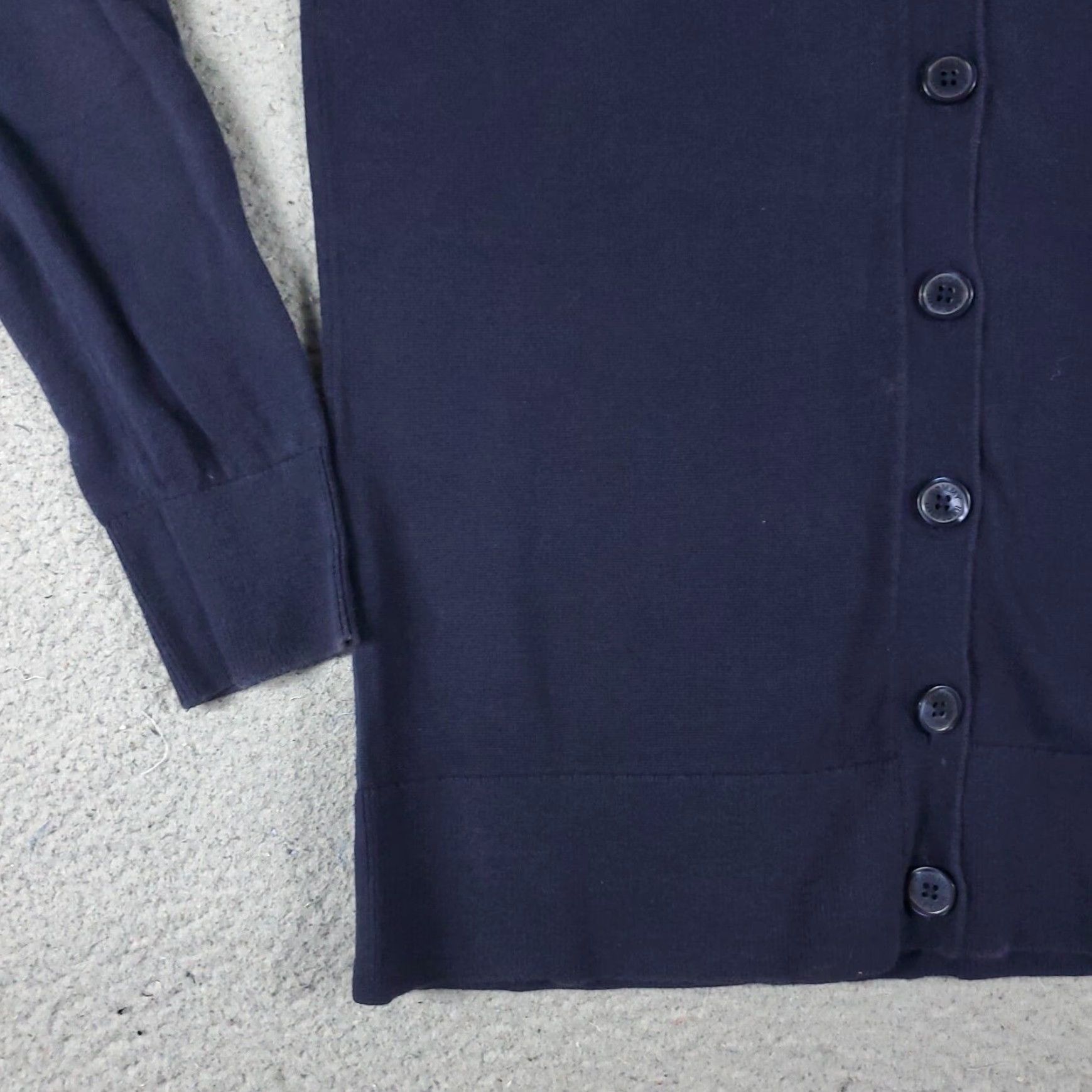 Tommy Hilfiger Tommy Hilfiger Blue Cardigan Sweater Womens XS Cotton Button Up V-Neck Size XS / US 0-2 / IT 36-38 - 4 Thumbnail
