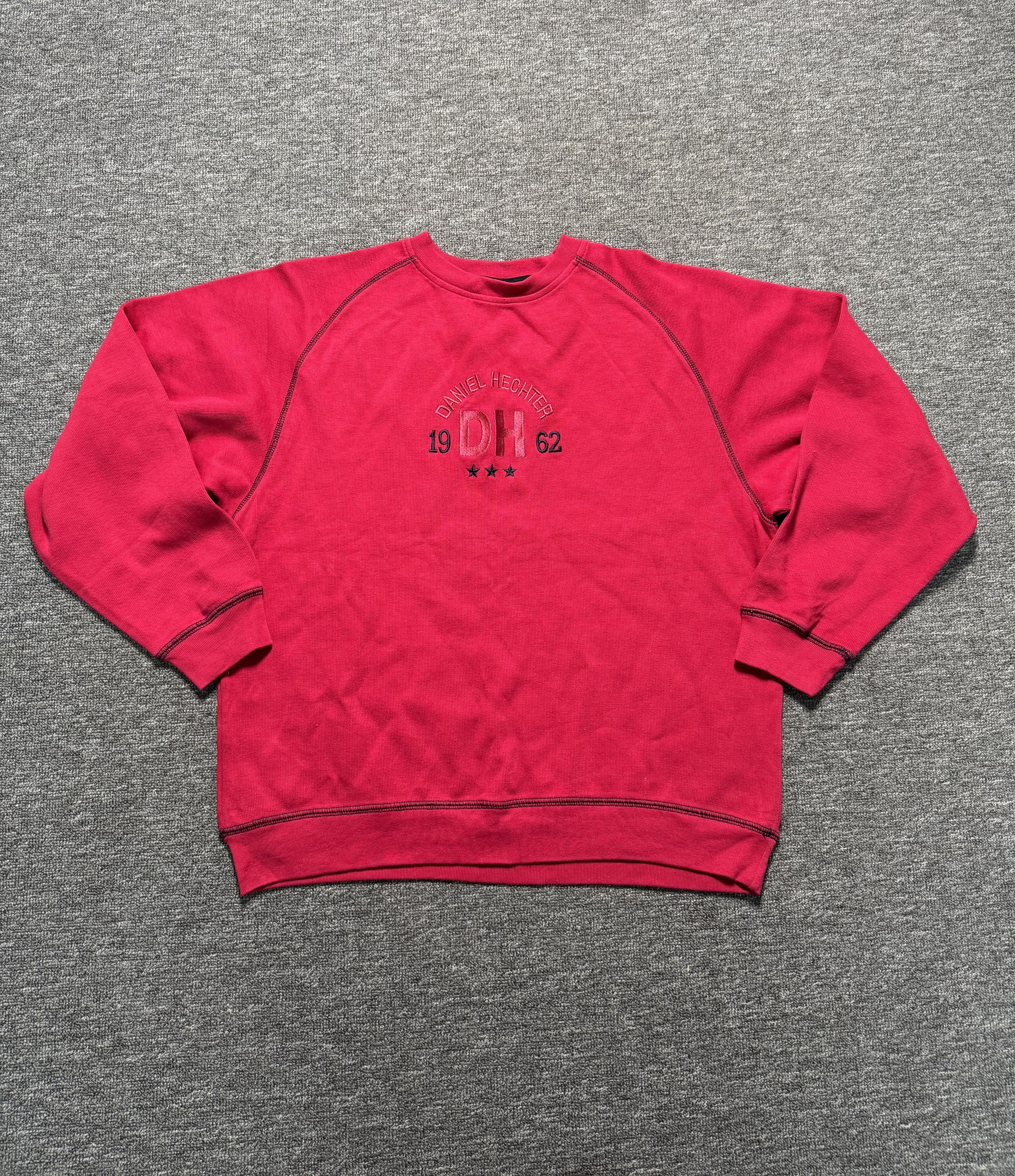 Daniel Hechter Vintage Daniel Hechter Paris Sweatshirt Red Men Size L/52 Size US L / EU 52-54 / 3 - 1 Thumbnail