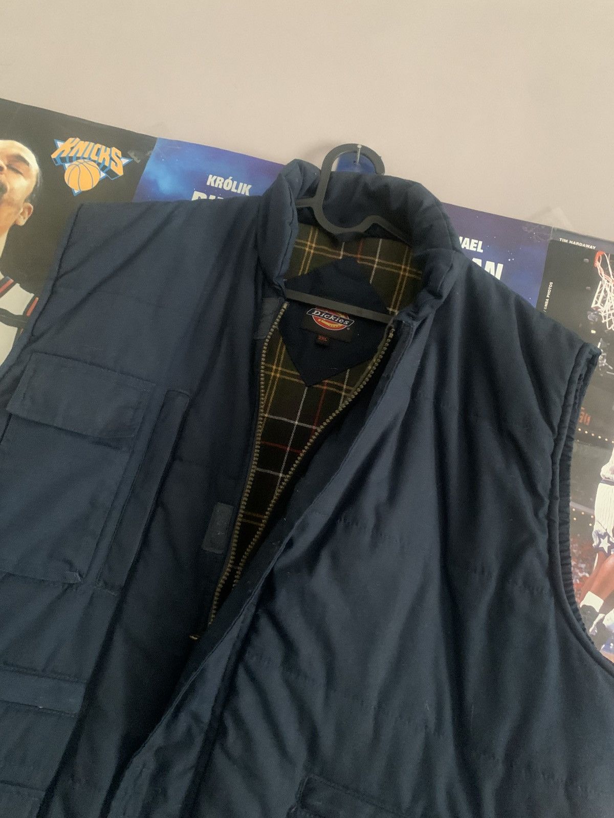 Dickies × Vintage Vintage Dickies Multi Pockets Navy Puffer Vest Size US XXL / EU 58 / 5 - 2 Thumbnail