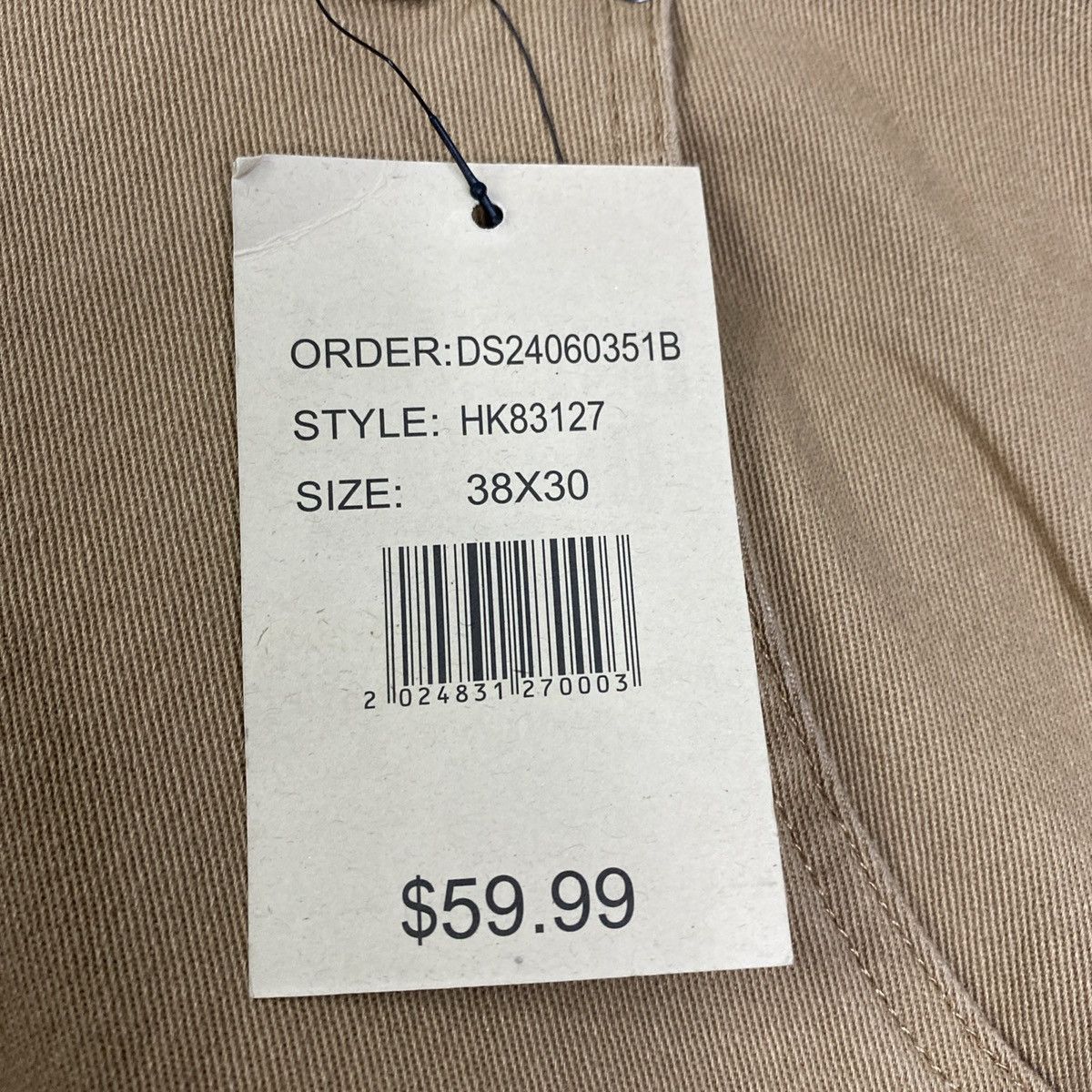 DELUXE Original Deluxe Mens Work Pants Rugged Khaki 38x30 NWT Size US 38 / EU 54 - 5 Thumbnail
