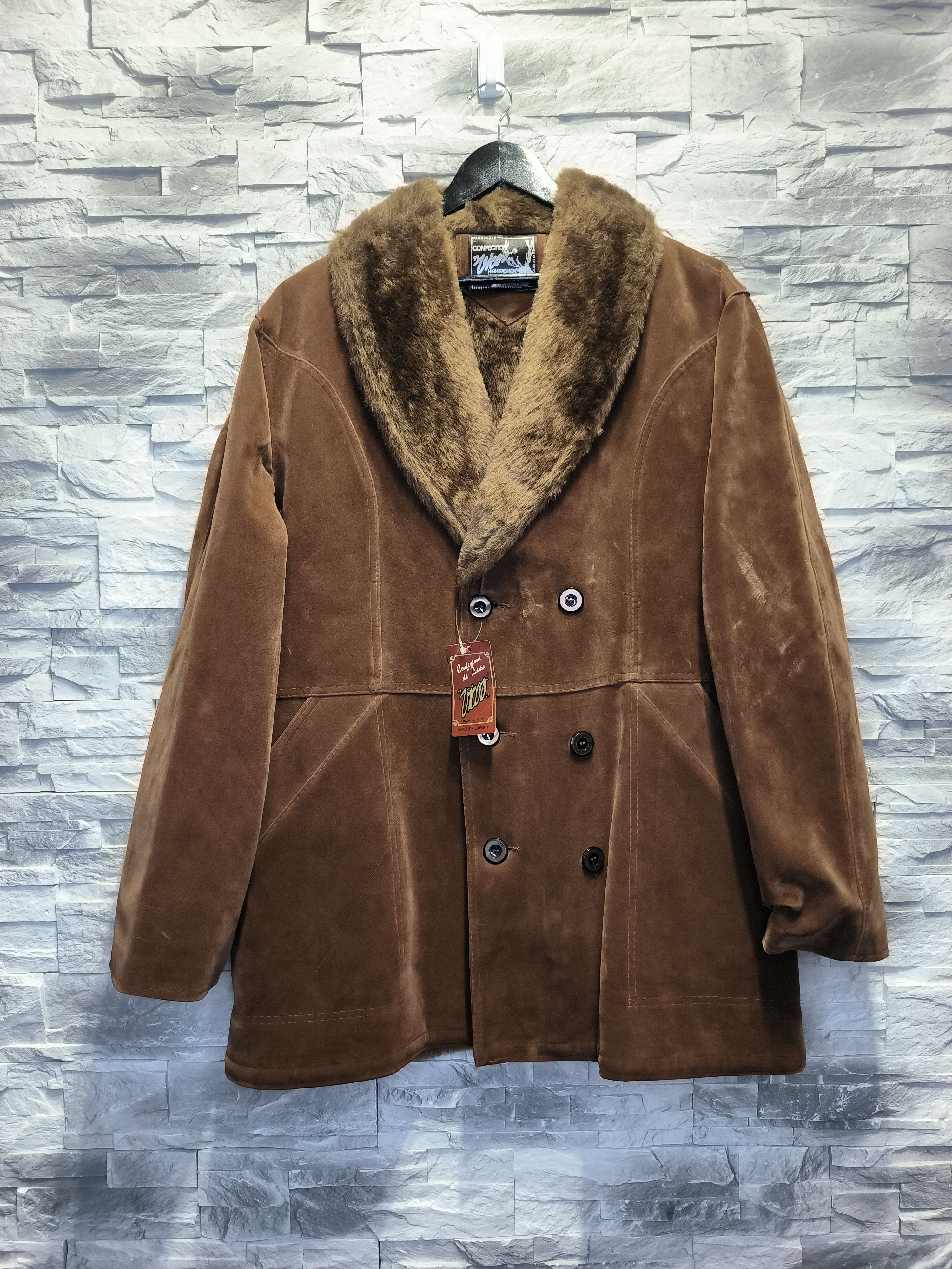 Vintage Vintage Fur Brown Leather Vicor Italy Made Brown Size XL / US 12-14 / IT 48-50 - 1 Thumbnail