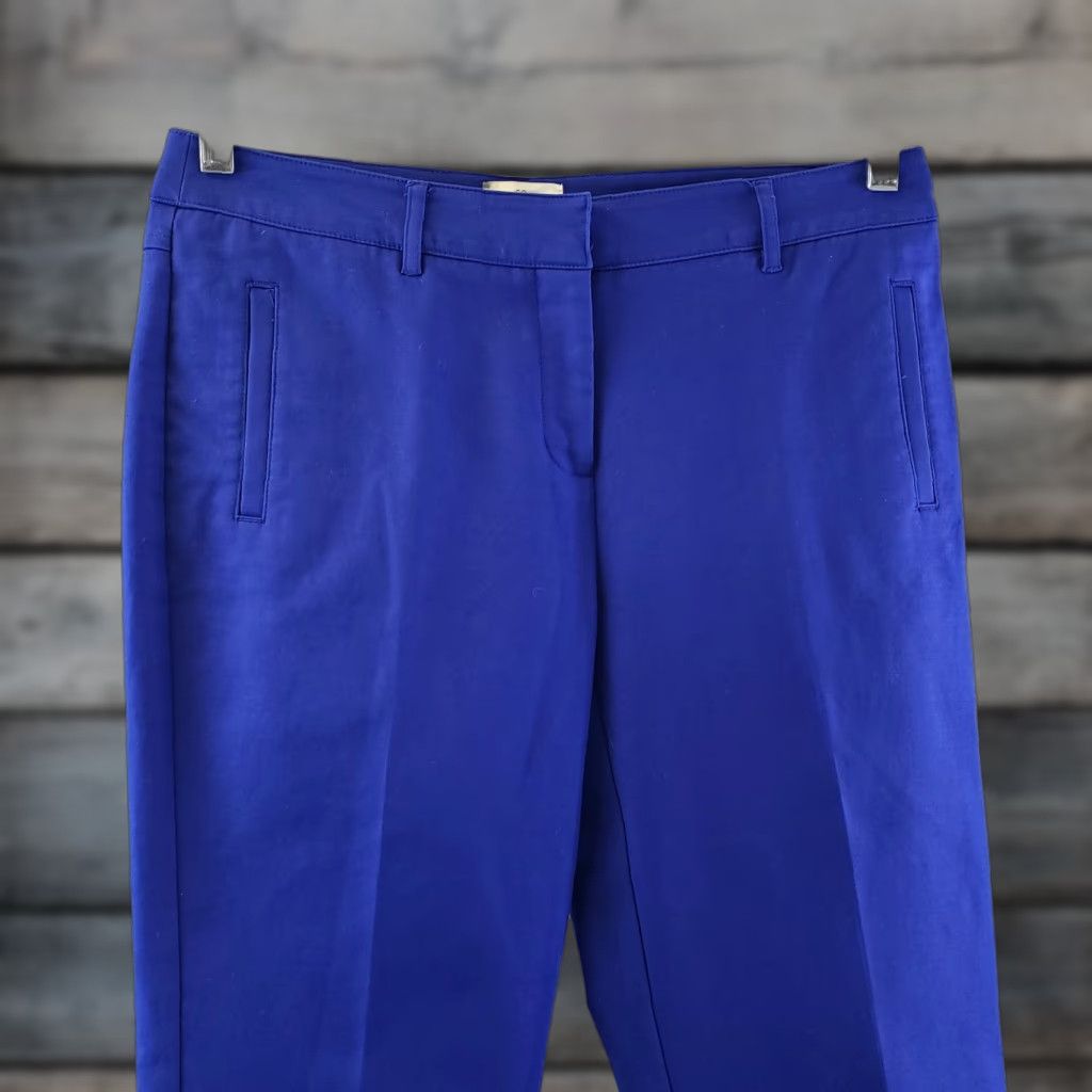 Vintage VINTAGE? No, So Slimming by Chicos Women’s Pants Sz 4 Blue Cropped Rolled Hem Slimming Cotton Blend 97% Cotton 3% Spandex Inseam 23" Size 27" / US 4 / IT 40 - 1 Thumbnail