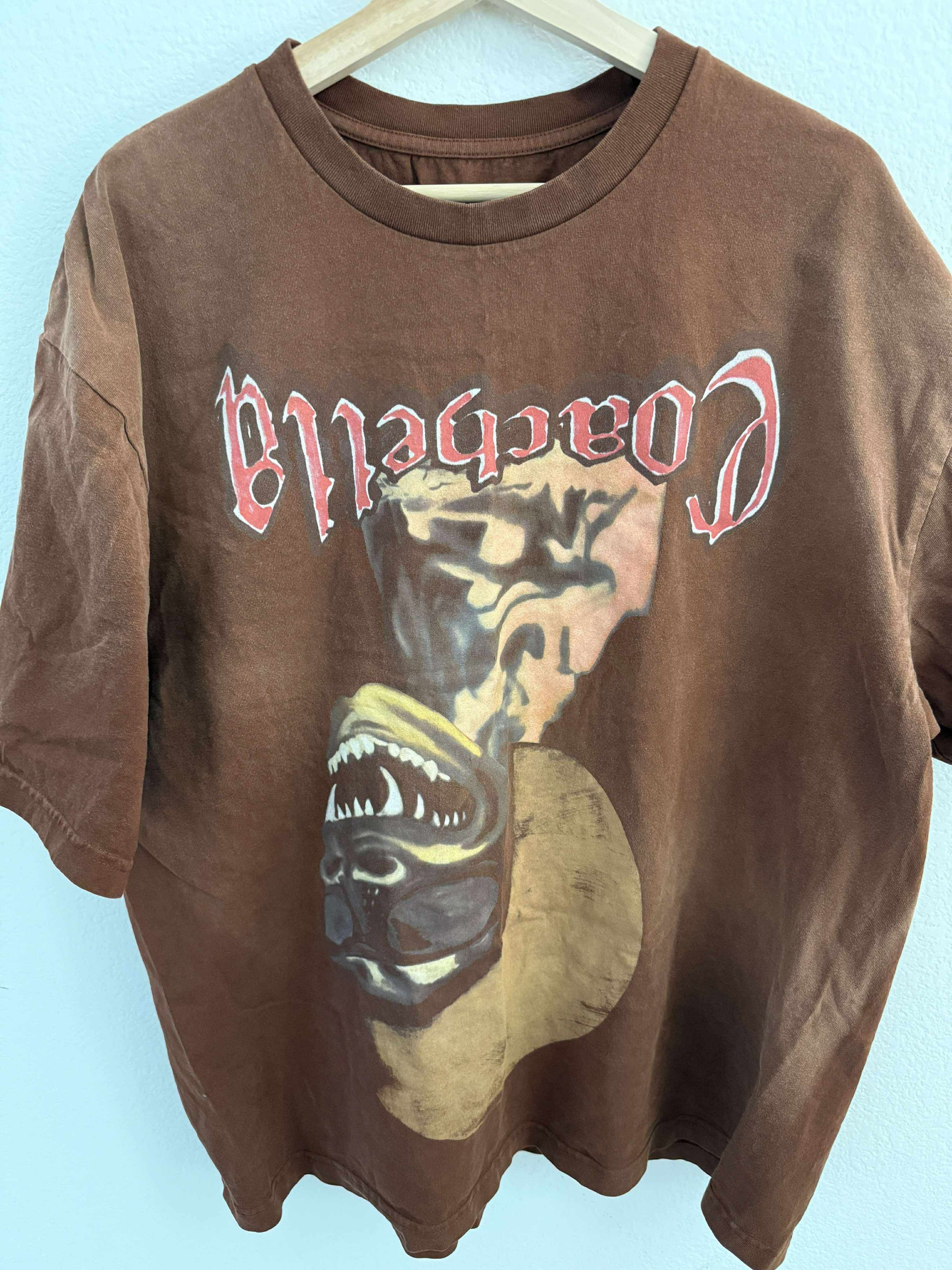 Travis Scott Travis Scott Coachella 2025 Brown T- Shirt