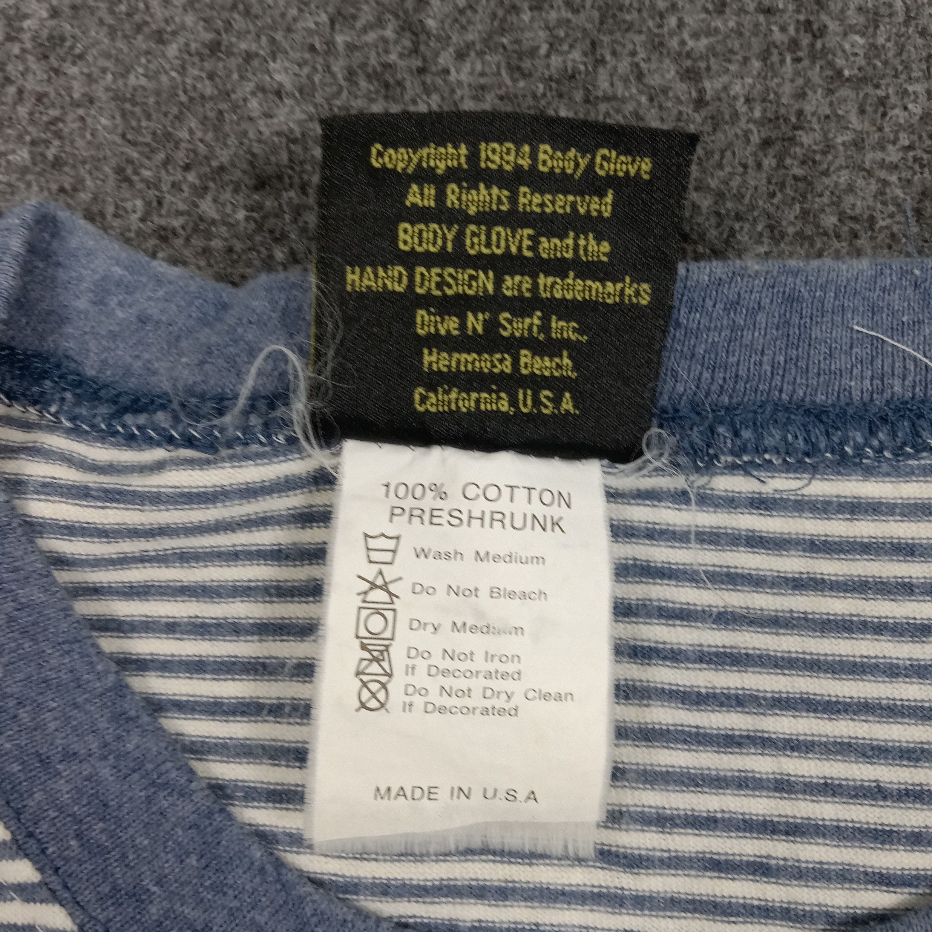 Body Glove × Vintage Body Glove American Retro Style Striped Tshirt Size US M / EU 48-50 / 2 - 4 Thumbnail