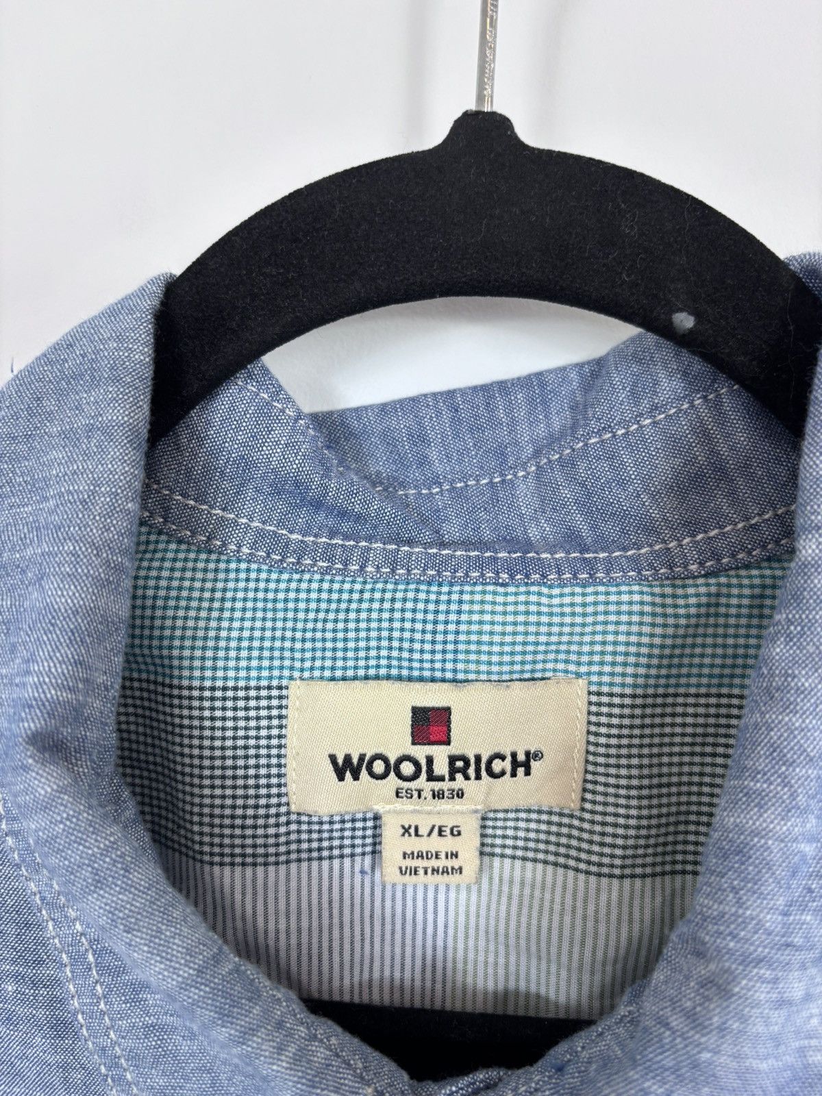 Woolrich Woolen Mills Woolrich NWT Men’s Blue Short Sleeve Shirt Casual Summer Size US XL / EU 56 / 4 - 9 Thumbnail