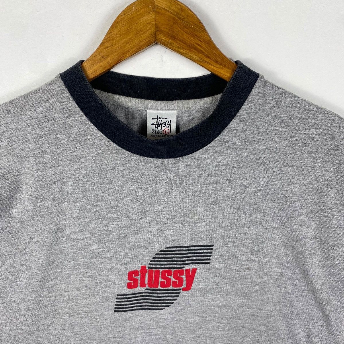 Stussy Vintage 90s STUSSY Australia Logo Graphic Surf Skate Tee Size US L / EU 52-54 / 3 - 2 Thumbnail