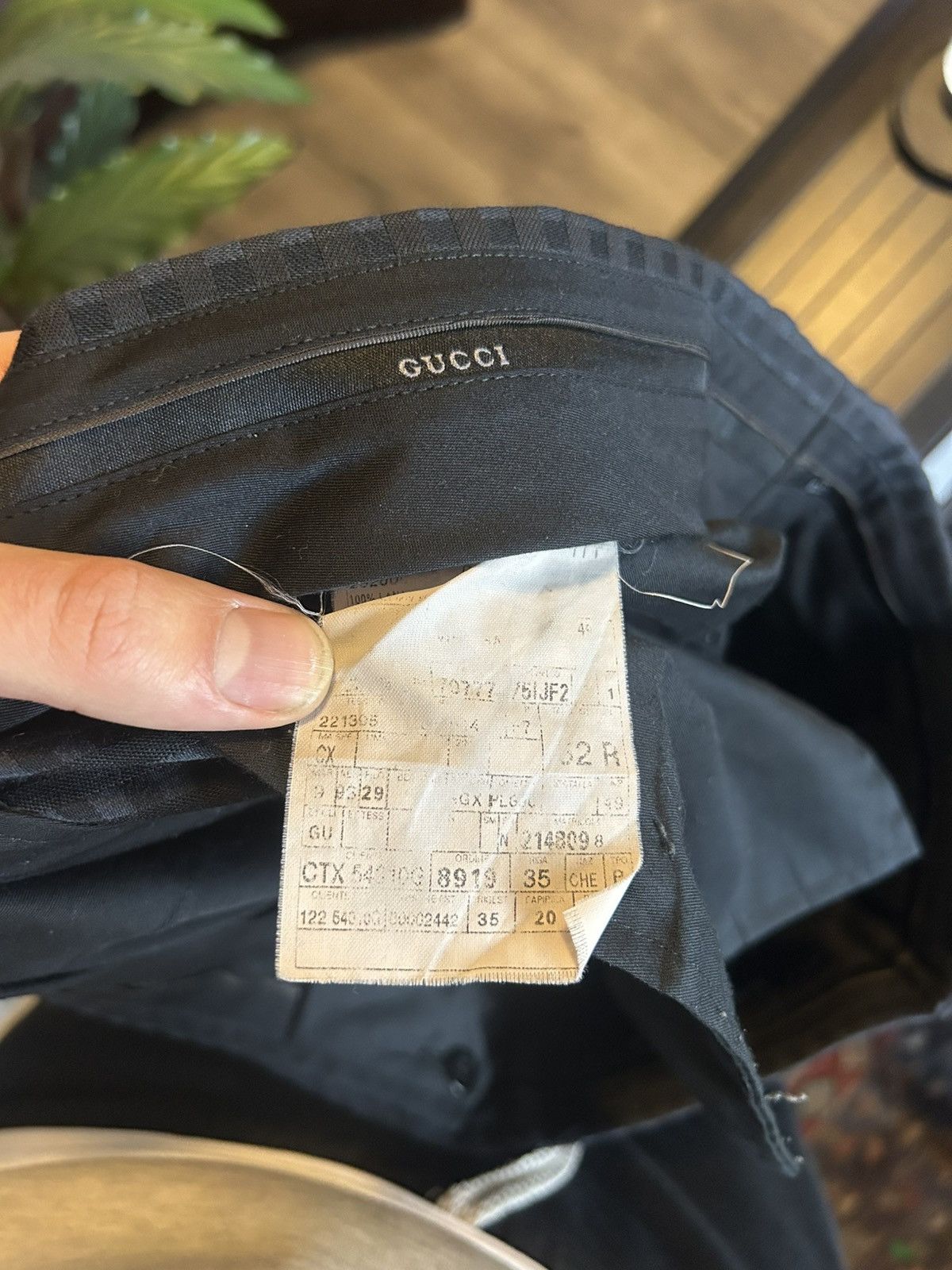 Gucci Wool Slim-Fit Trousers with Gingham Check and Zipped Ankles Size US 36 / EU 52 - 13 Thumbnail