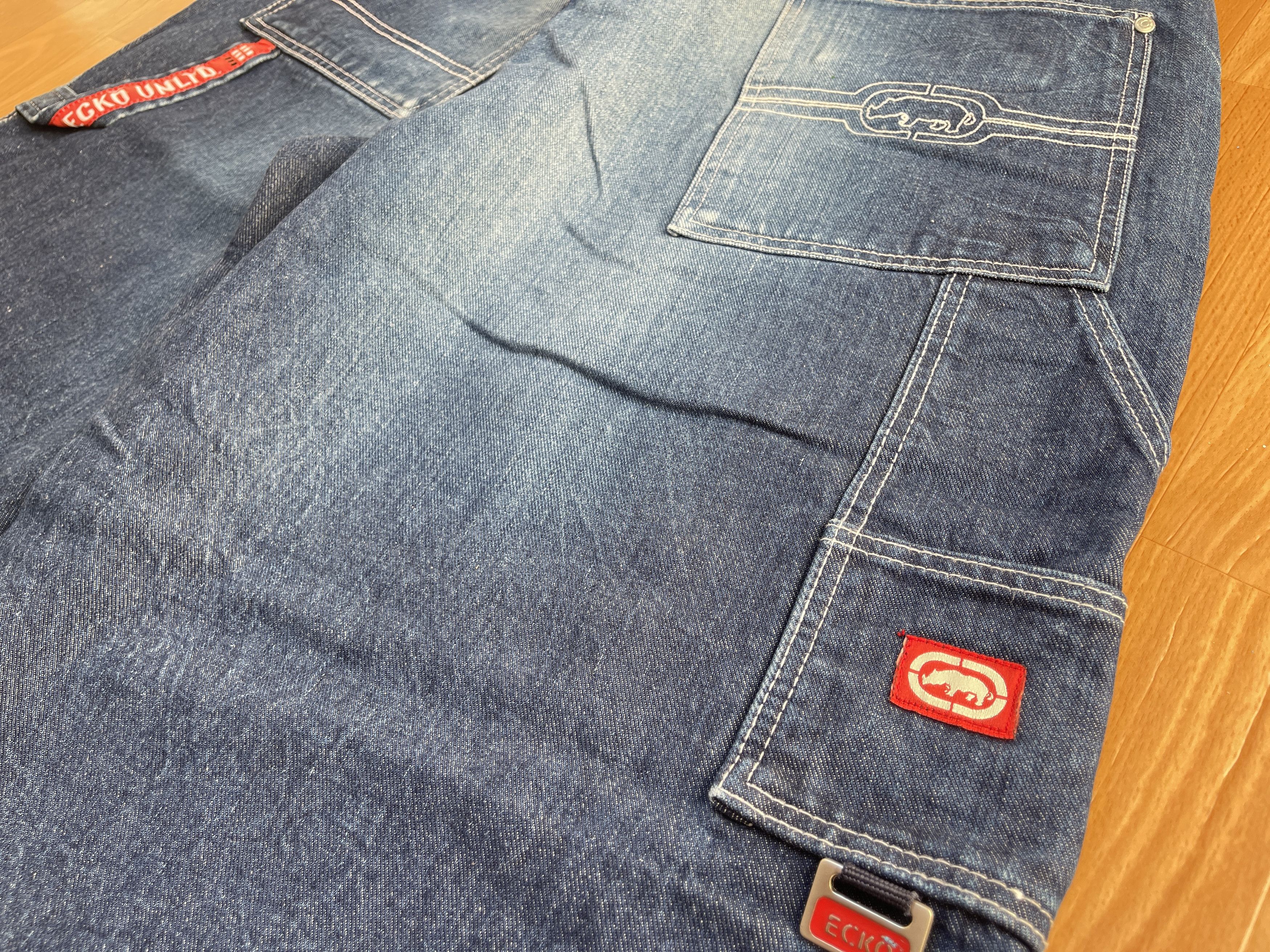 Ecko Unltd. Ecko Unltd jeans, baggy, vintage 90s hip hop skater Y2K W 34 Size US 34 / EU 50 - 6 Thumbnail