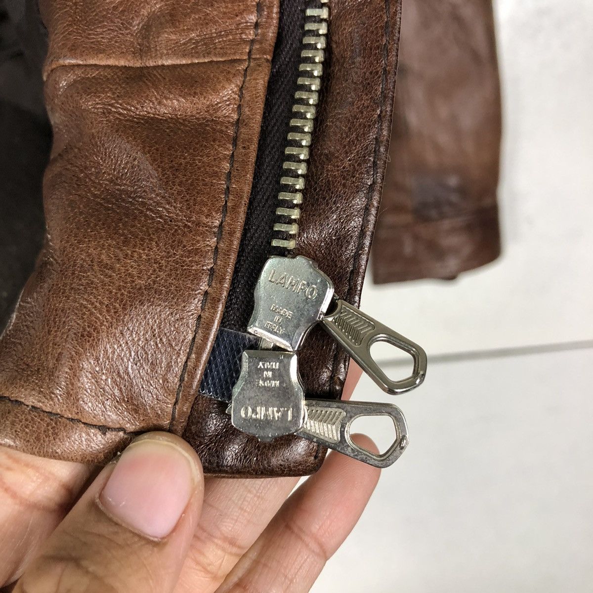 Japanese Brand 🔥VINTAGE CROPPED BIKER LEATHER JACKET BANK TANNAGE Size US S / EU 44-46 / 1 - 19 Thumbnail