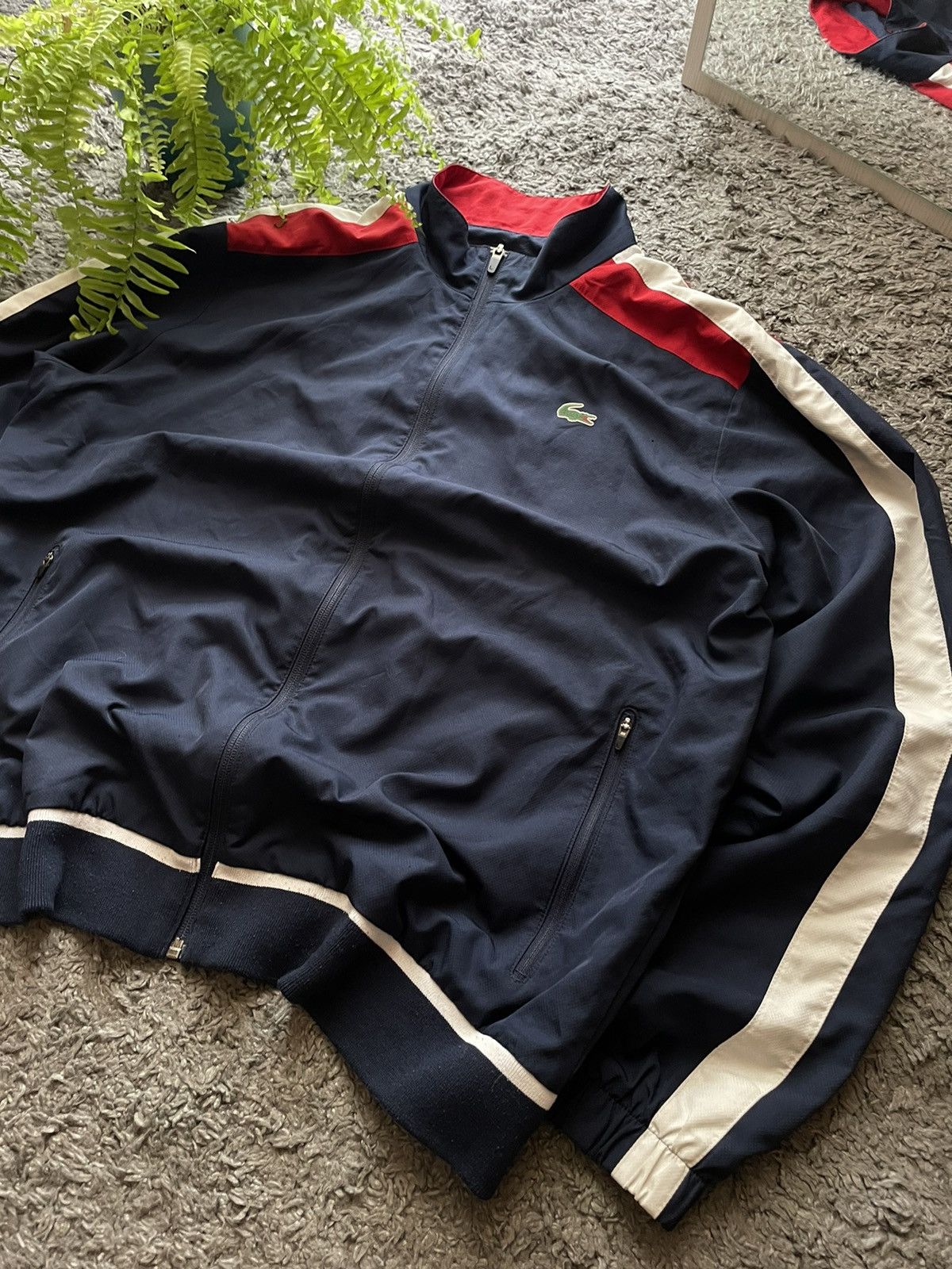 Lacoste × Vintage Lacoste Zip-Hoodie Streetwear Drip Logo Rare Size US XL / EU 56 / 4 - 4 Thumbnail