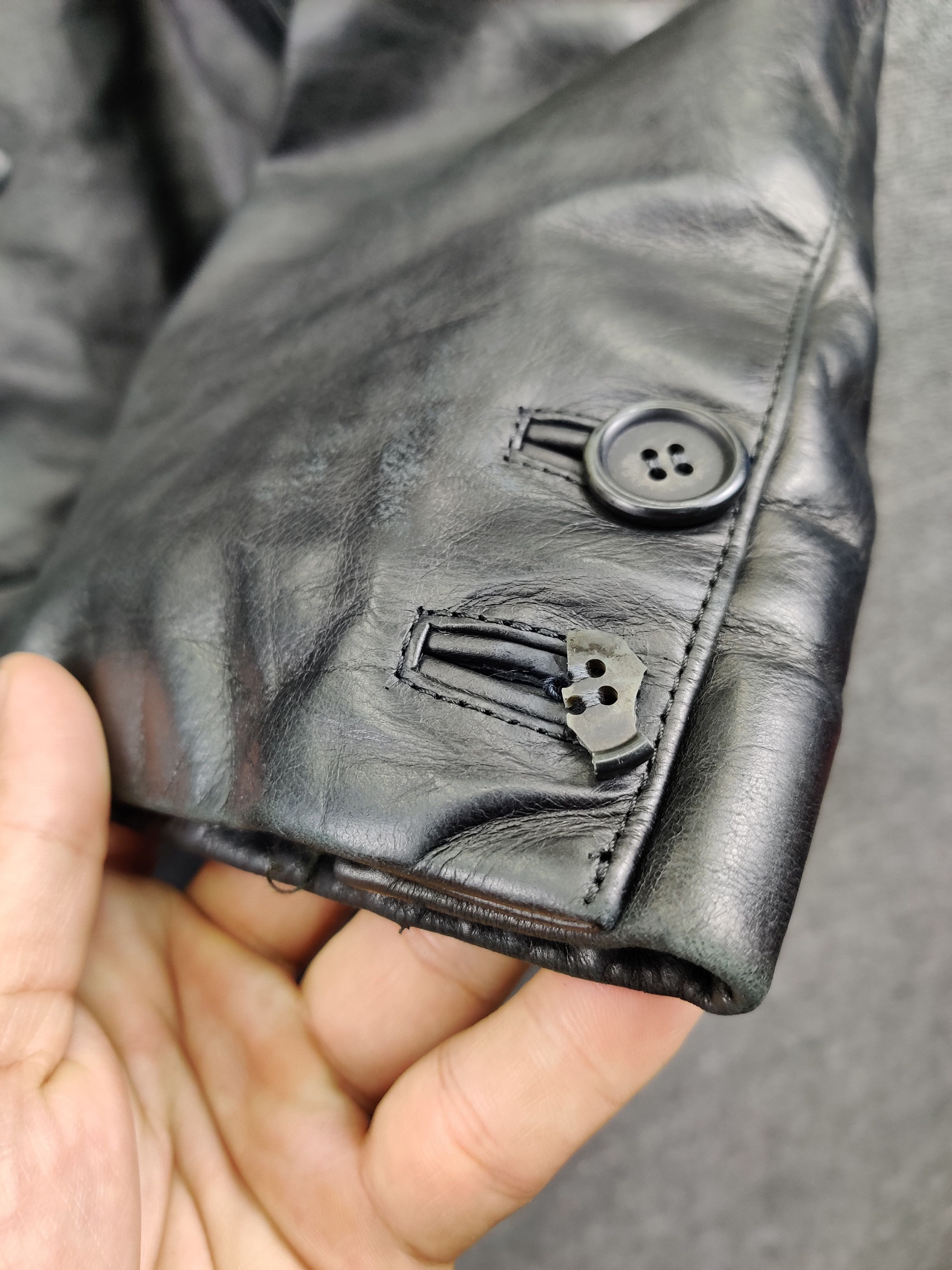 Versus Versace Vintage Versus Versace Double Burton Leather Fur Jacket Size US L / EU 52-54 / 3 - 10 Thumbnail