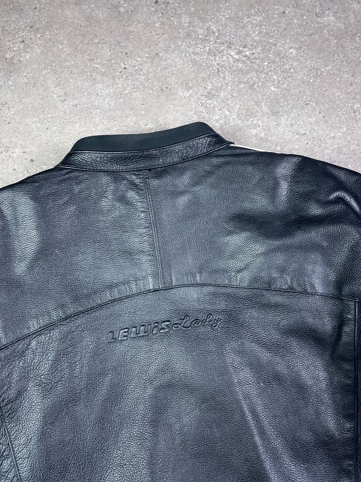 Vintage Vintage Y2K Lewis Racing Motocycle Leather Jacket Size XL / US 12-14 / IT 48-50 - 6 Thumbnail