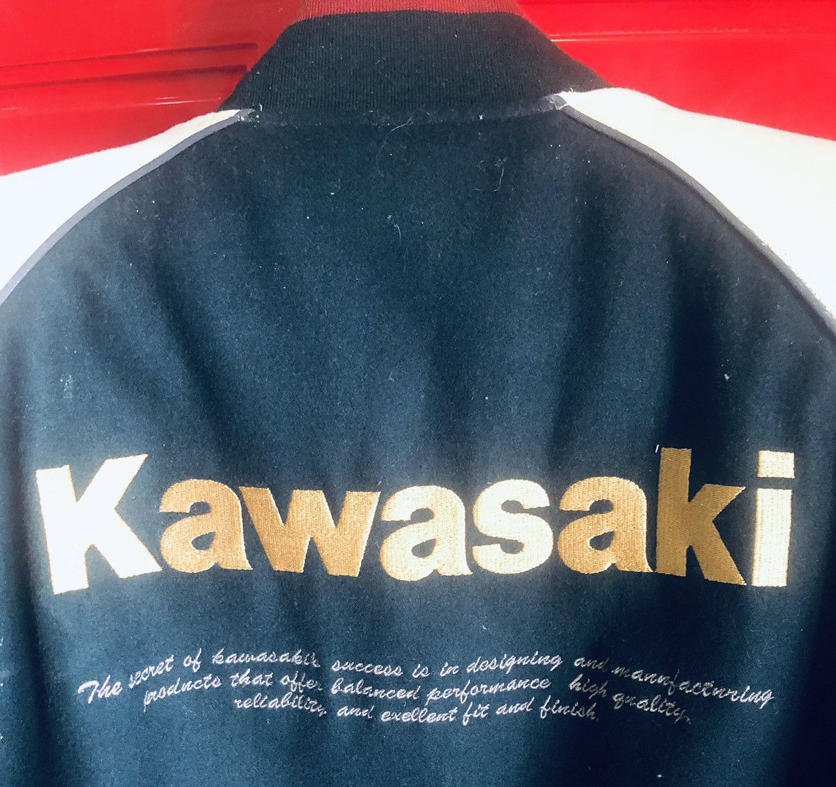 Japanese Brand × Vintage Vintage Kawasaki Varsity Jacket Size US L / EU 52-54 / 3 - 7 Thumbnail