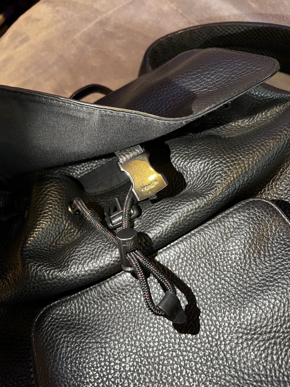 Coach Coach Backpack - Black Genuine Leather Size ONE SIZE - 7 Thumbnail