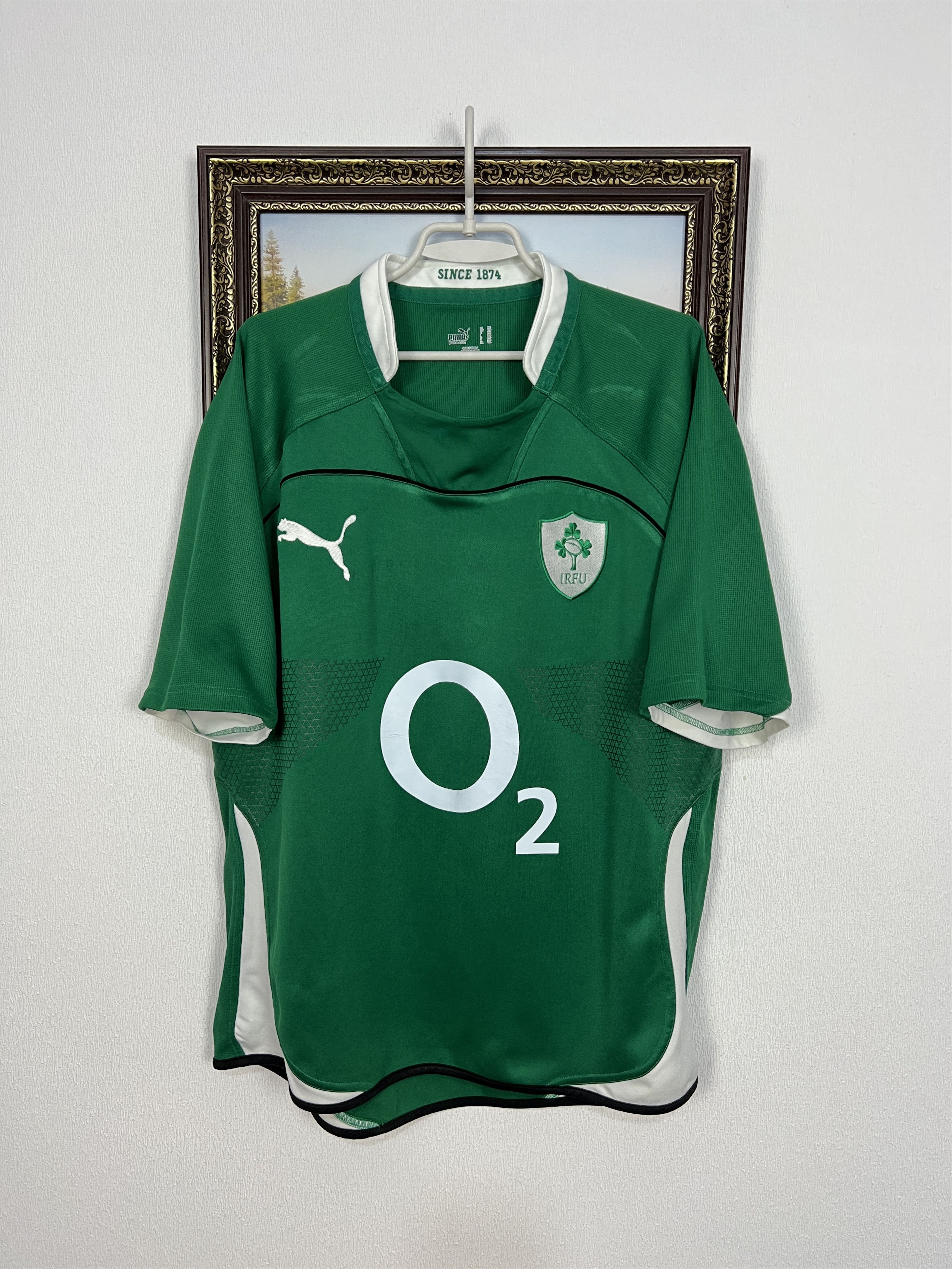 Puma Vintage Ireland Puma o2 Rugby Union Jersey Mens Shirt Size US XXL / EU 58 / 5 - 1 Thumbnail