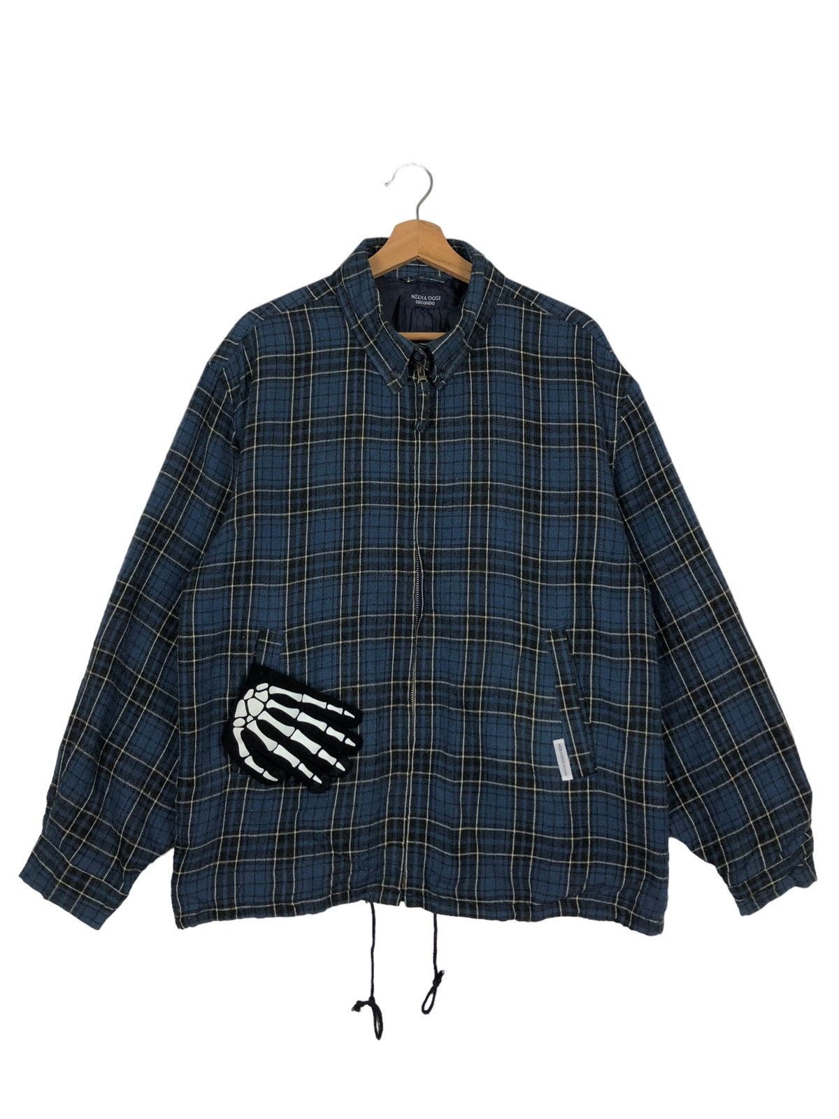 Japanese Brand 🔥90’s Vintage Flannel Jacket Media Oggi Tartan Design Size US L / EU 52-54 / 3 - 1 Thumbnail