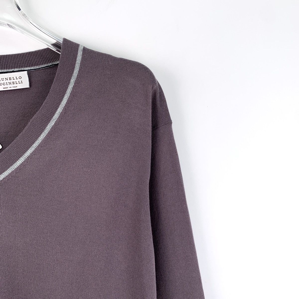 Brunello Cucinelli Brunello Cucinelli Long Sleeve Knit Sweater K26WX Size US L / EU 52-54 / 3 - 3 Thumbnail