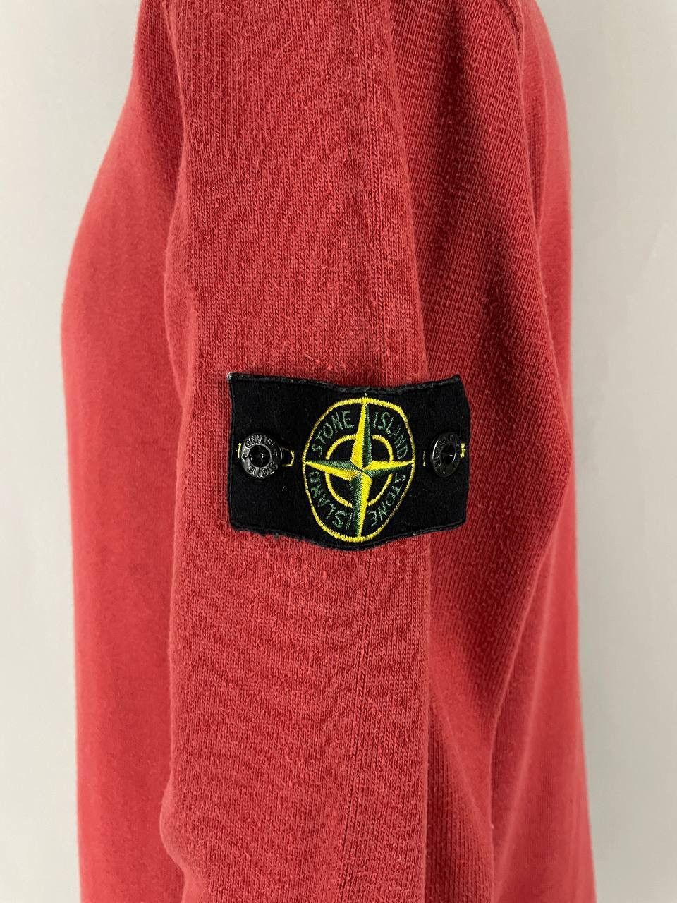 Stone Island Stone Island Sweatshirt Crewneck Sweater Red Vintage Size US L / EU 52-54 / 3 - 11 Thumbnail